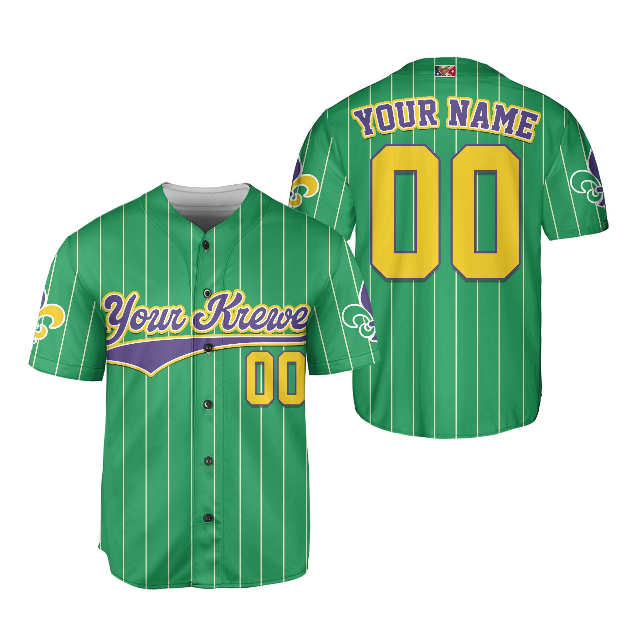 Custom Tkb40 Green Unisex Baseball Jersey