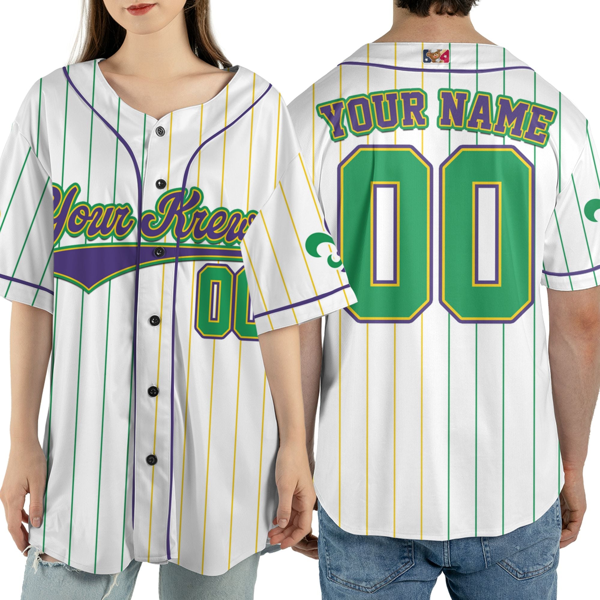 Custom Tkb40 White Unisex Baseball Jersey