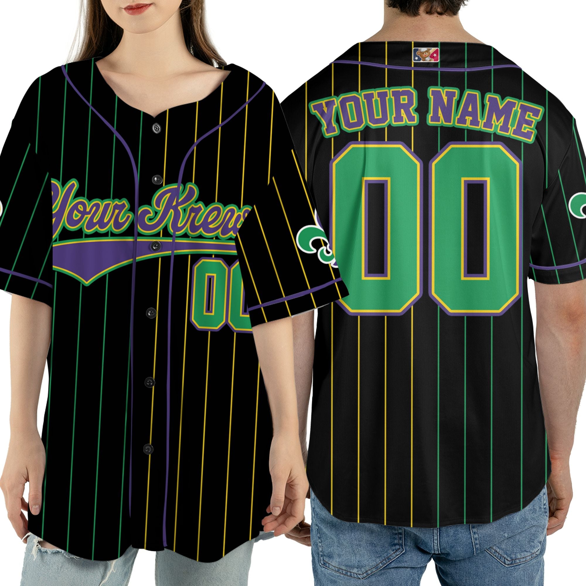 Custom Tkb40 Black Unisex Baseball Jersey