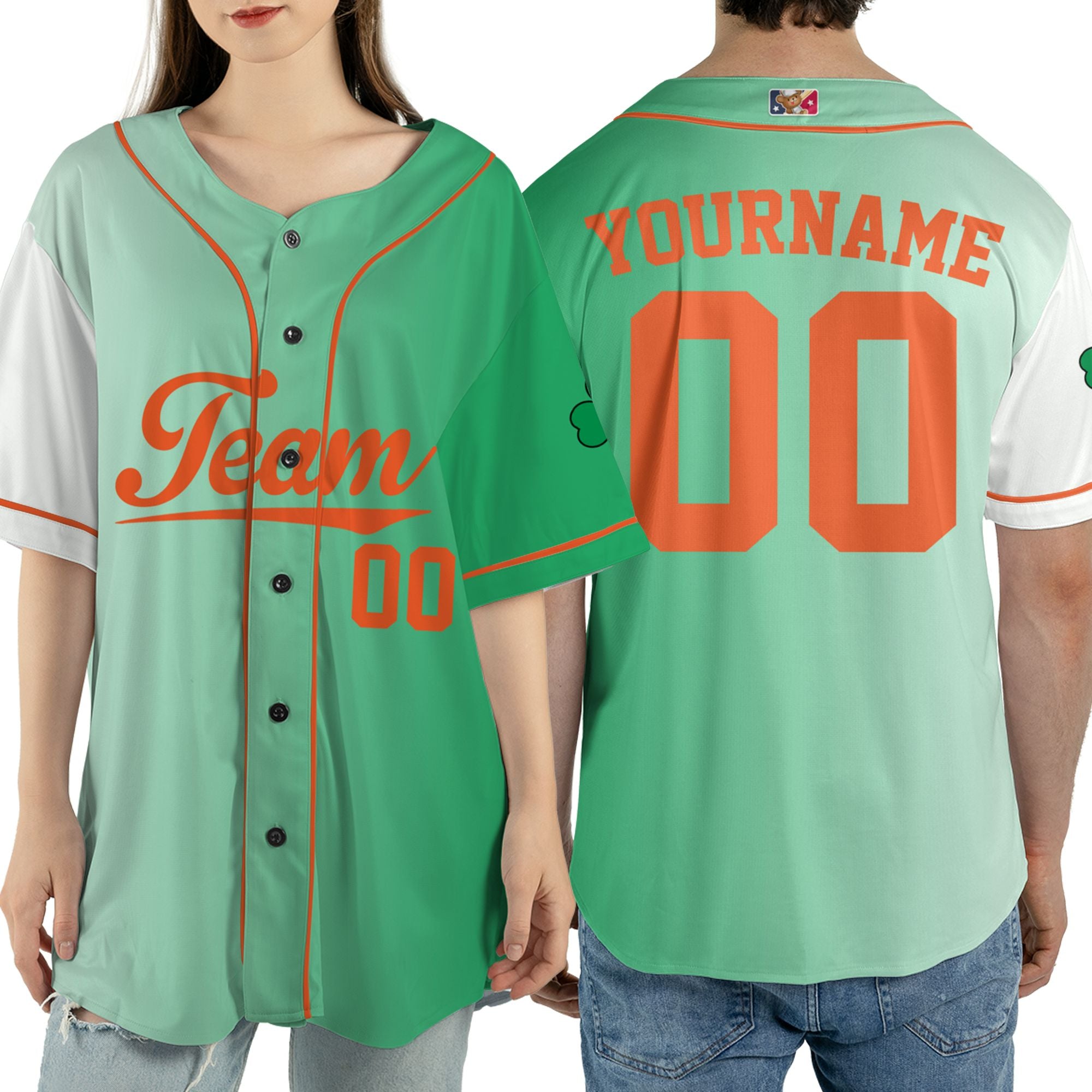 Custom Unisex Green White St. Patrick&