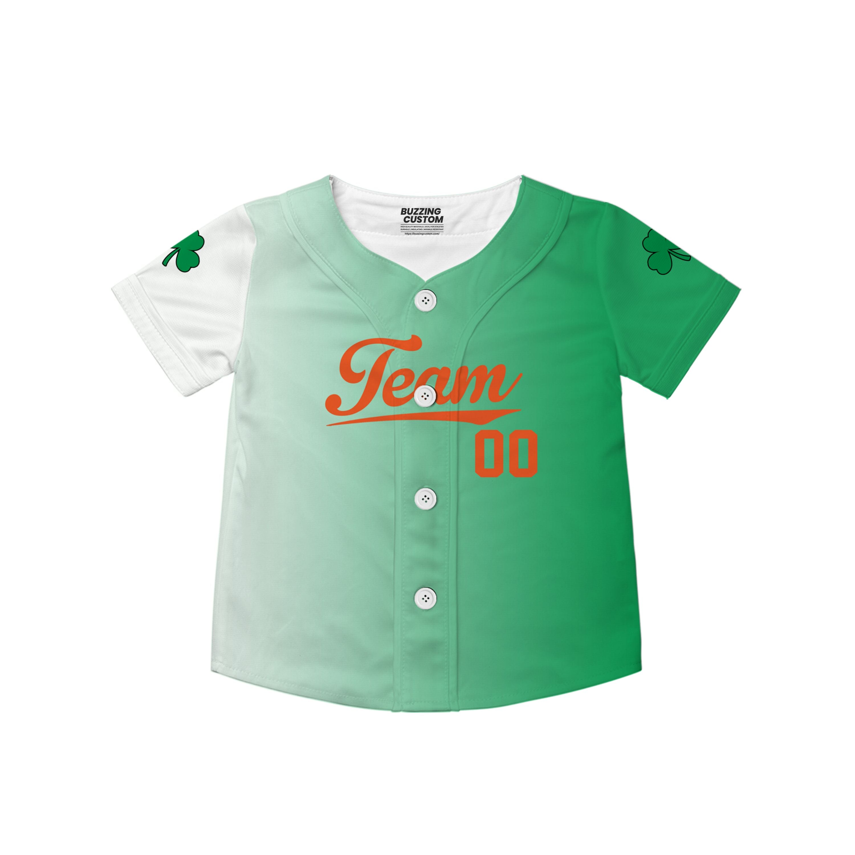 Custom Unisex Green White St. Patrick&