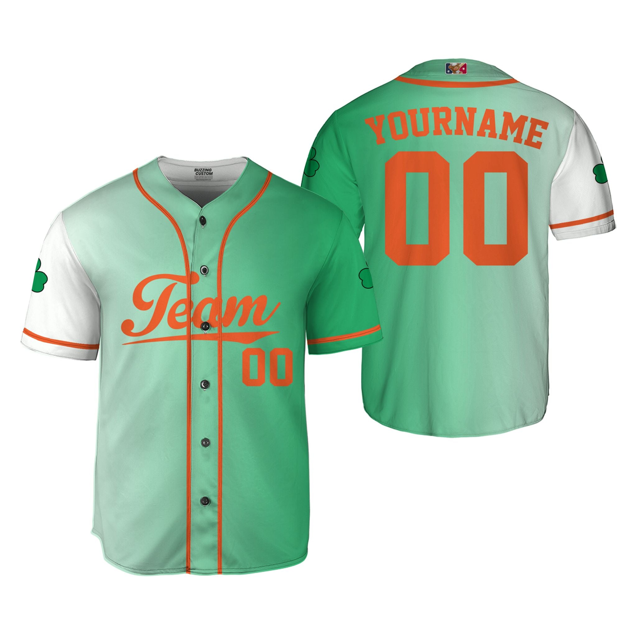 Custom Unisex Green White St. Patrick&