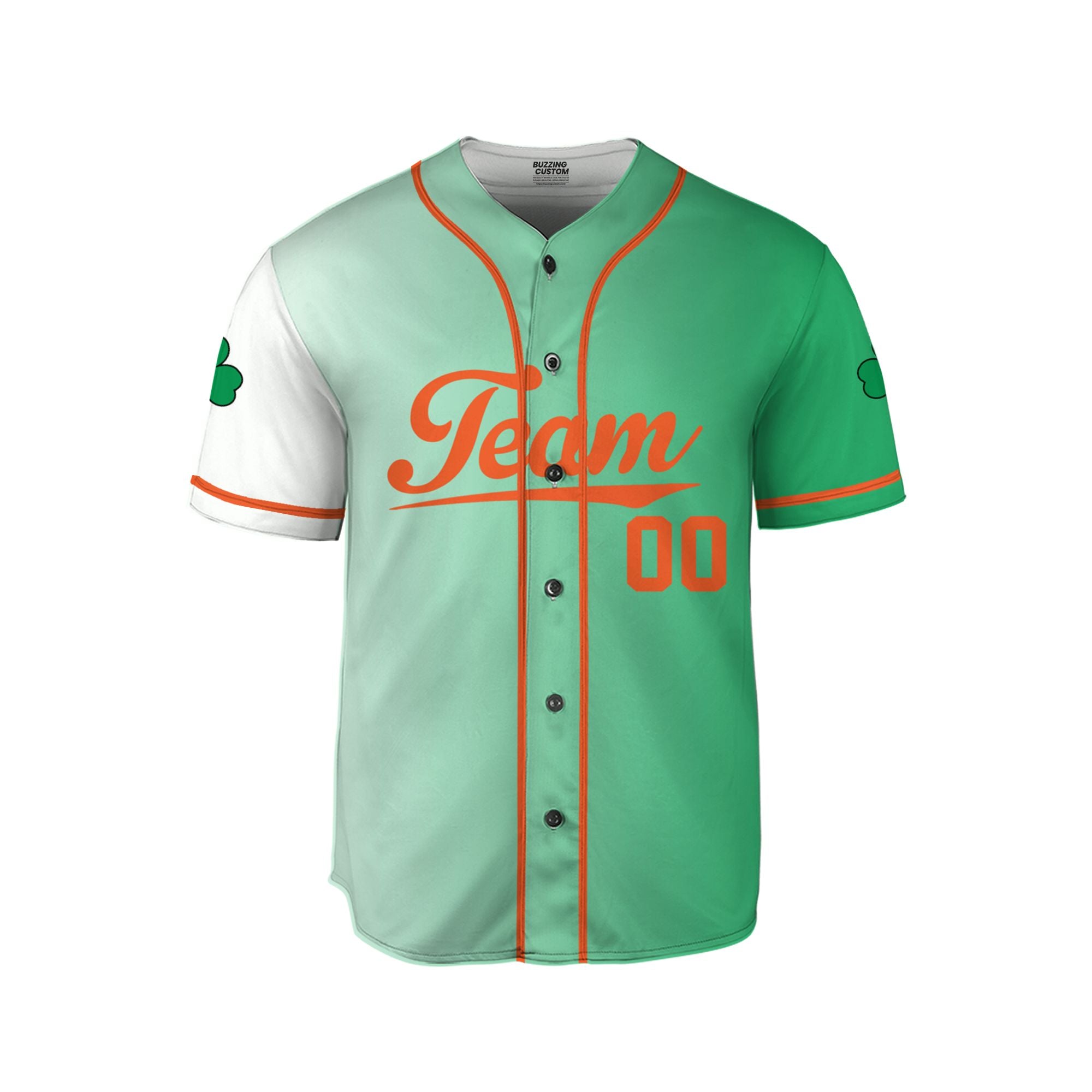 Custom Unisex Green White St. Patrick&