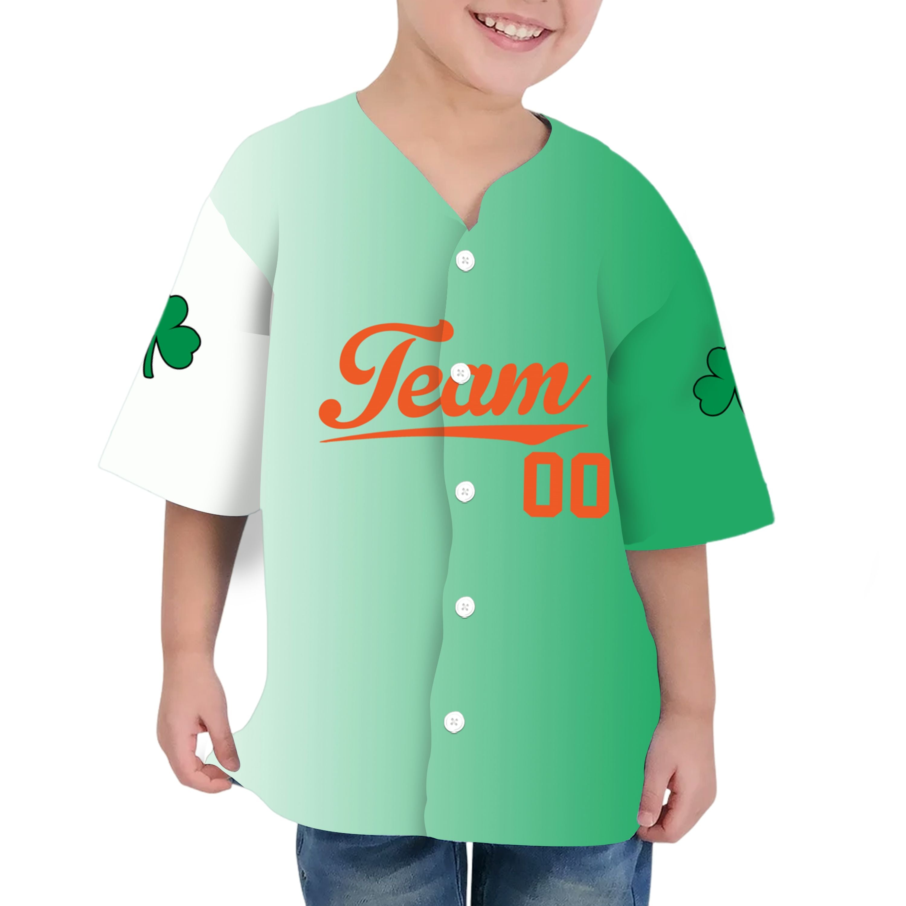 Custom Unisex Green White St. Patrick&