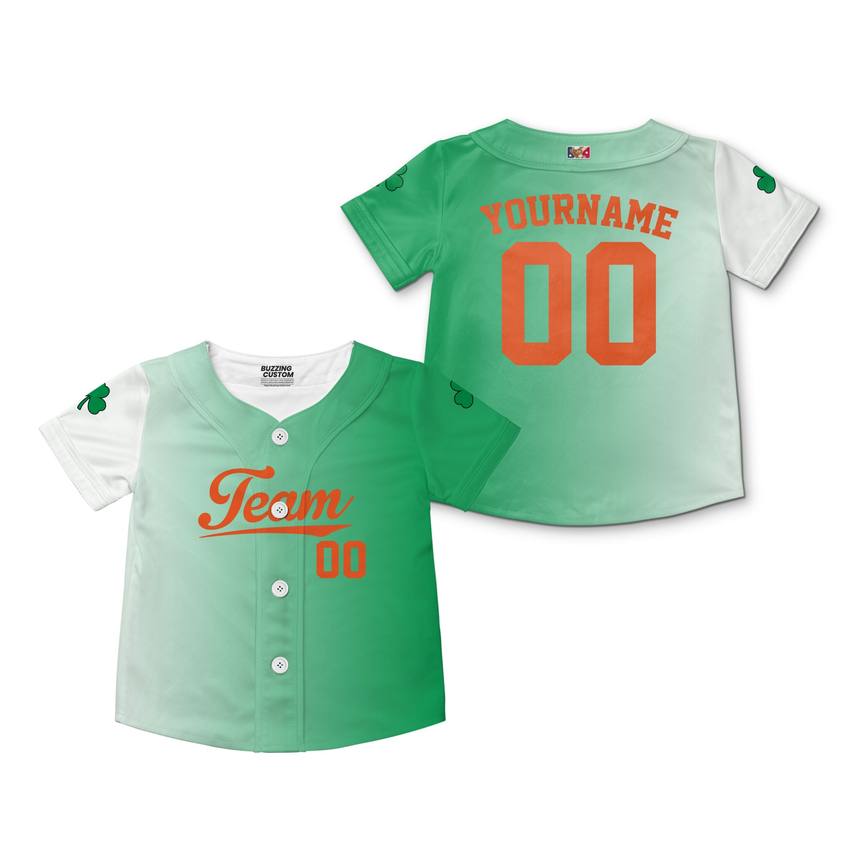 Custom Unisex Green White St. Patrick&