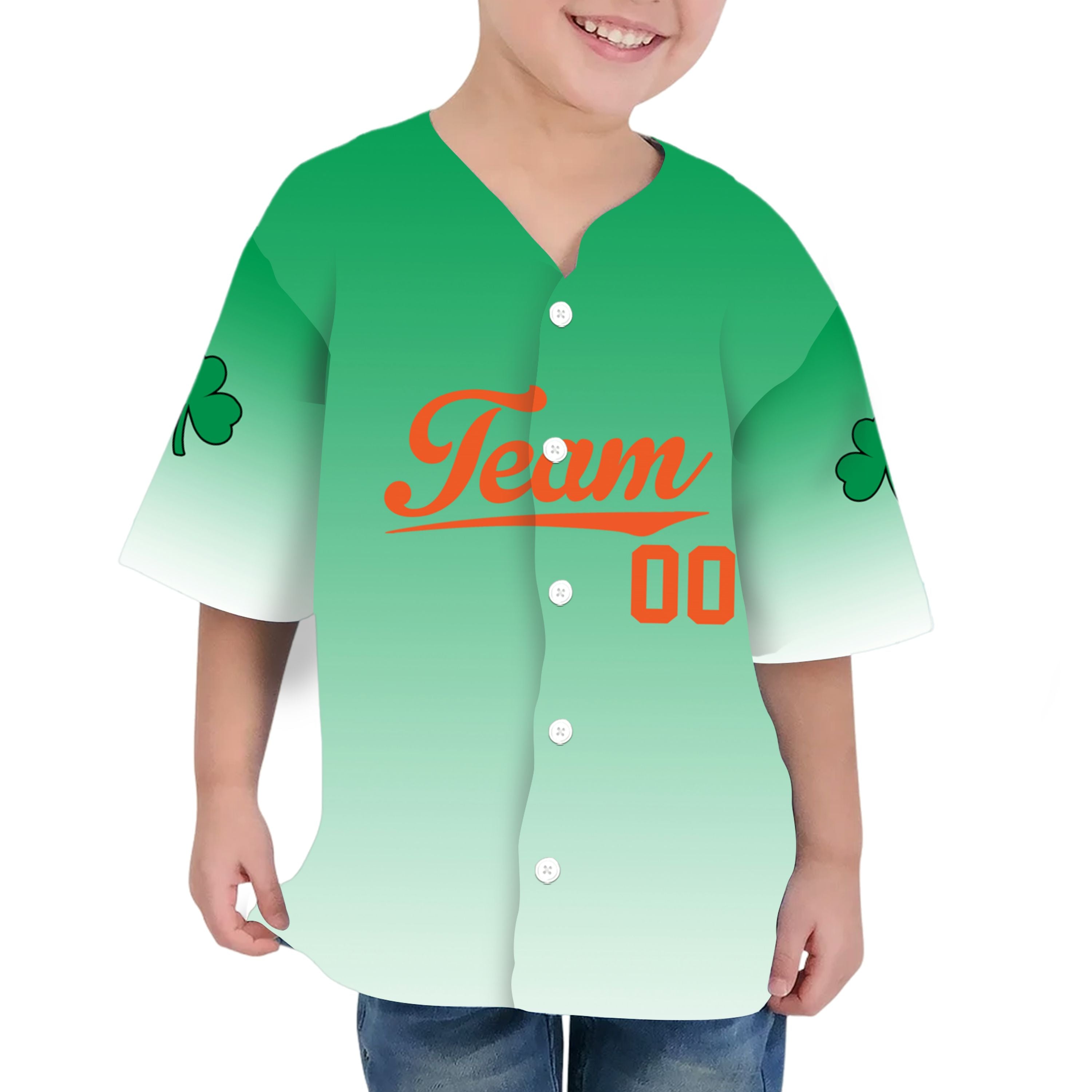 Custom Unisex Green White St. Patrick&