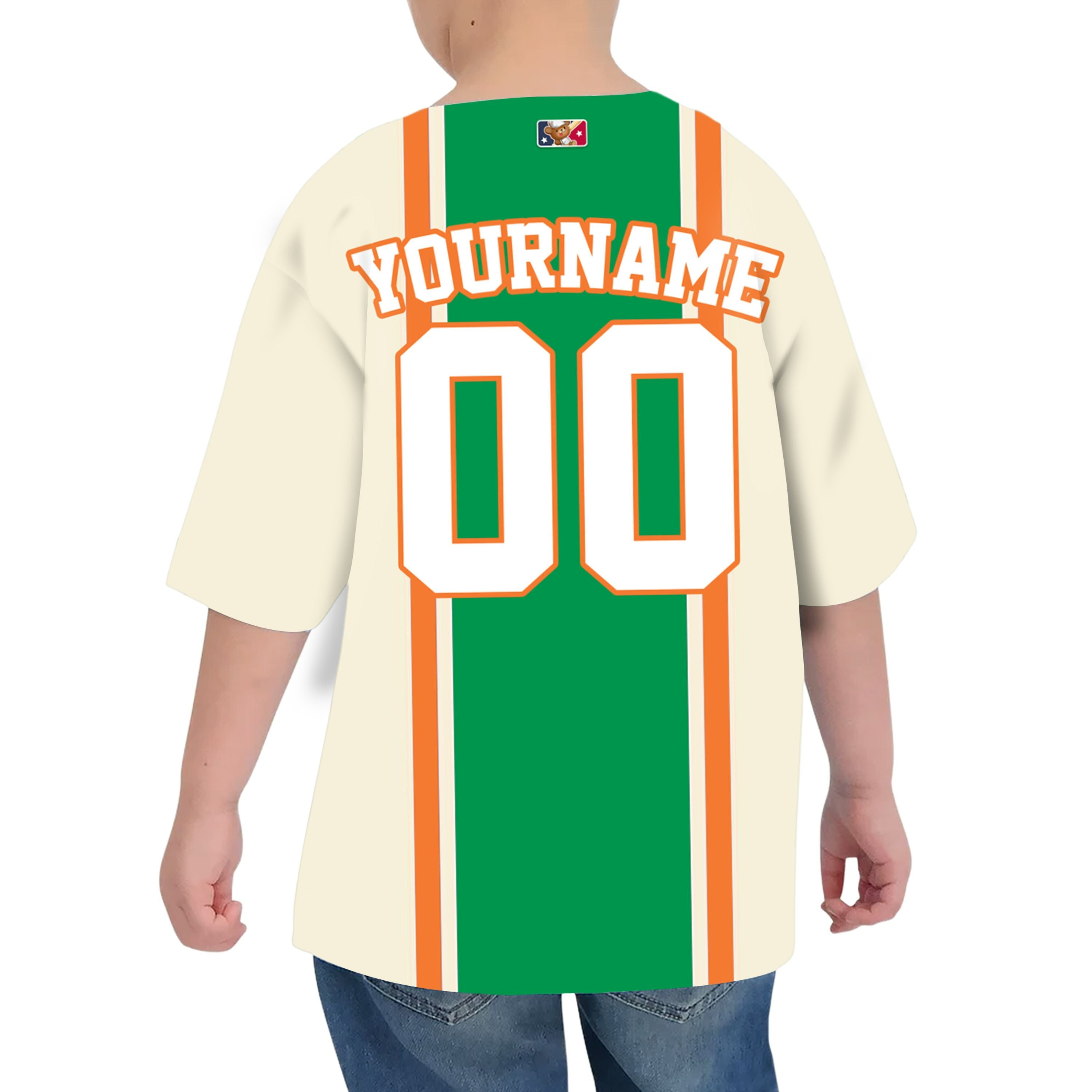 Custom Unisex Orange Green White St. Patrick&