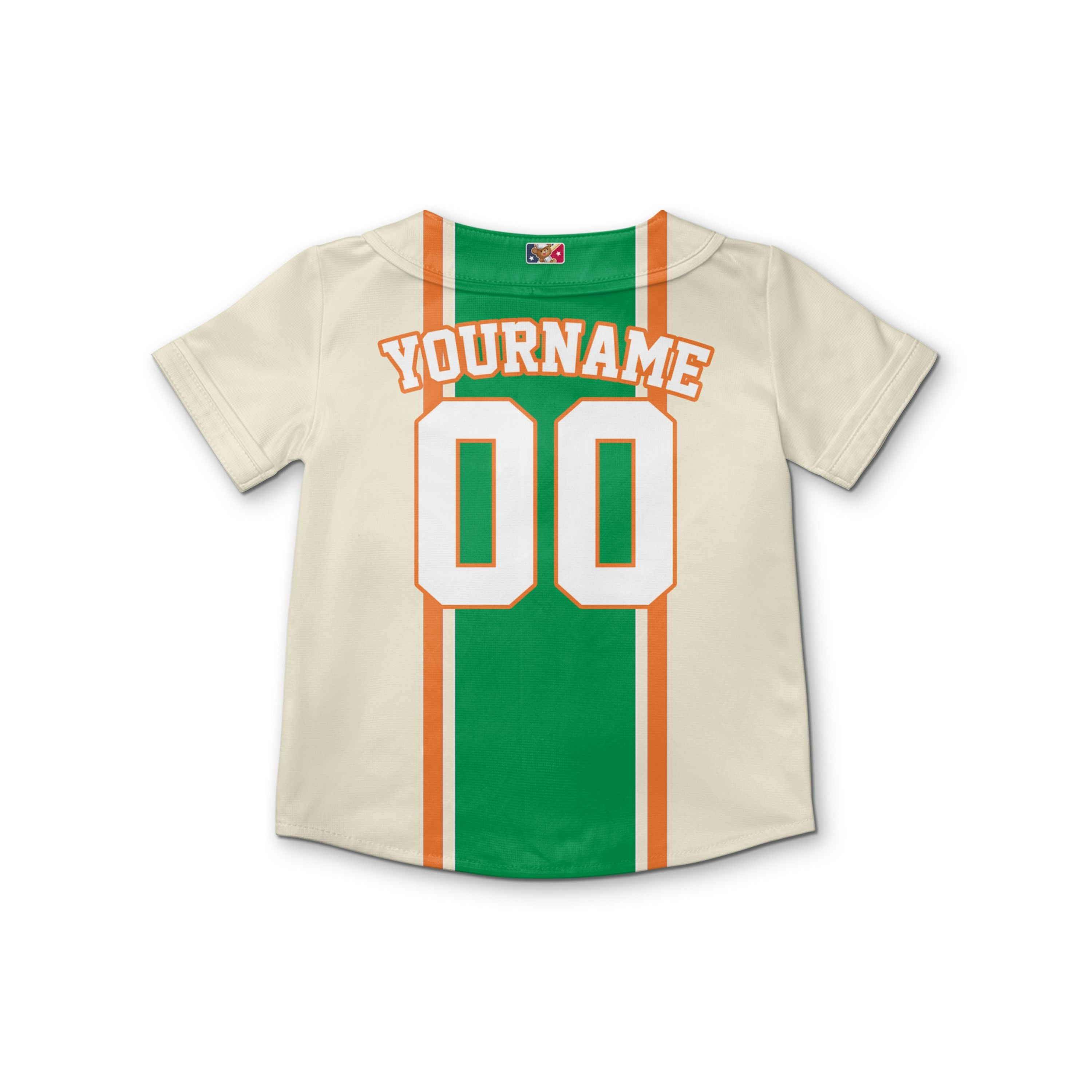 Custom Unisex Orange Green White St. Patrick&