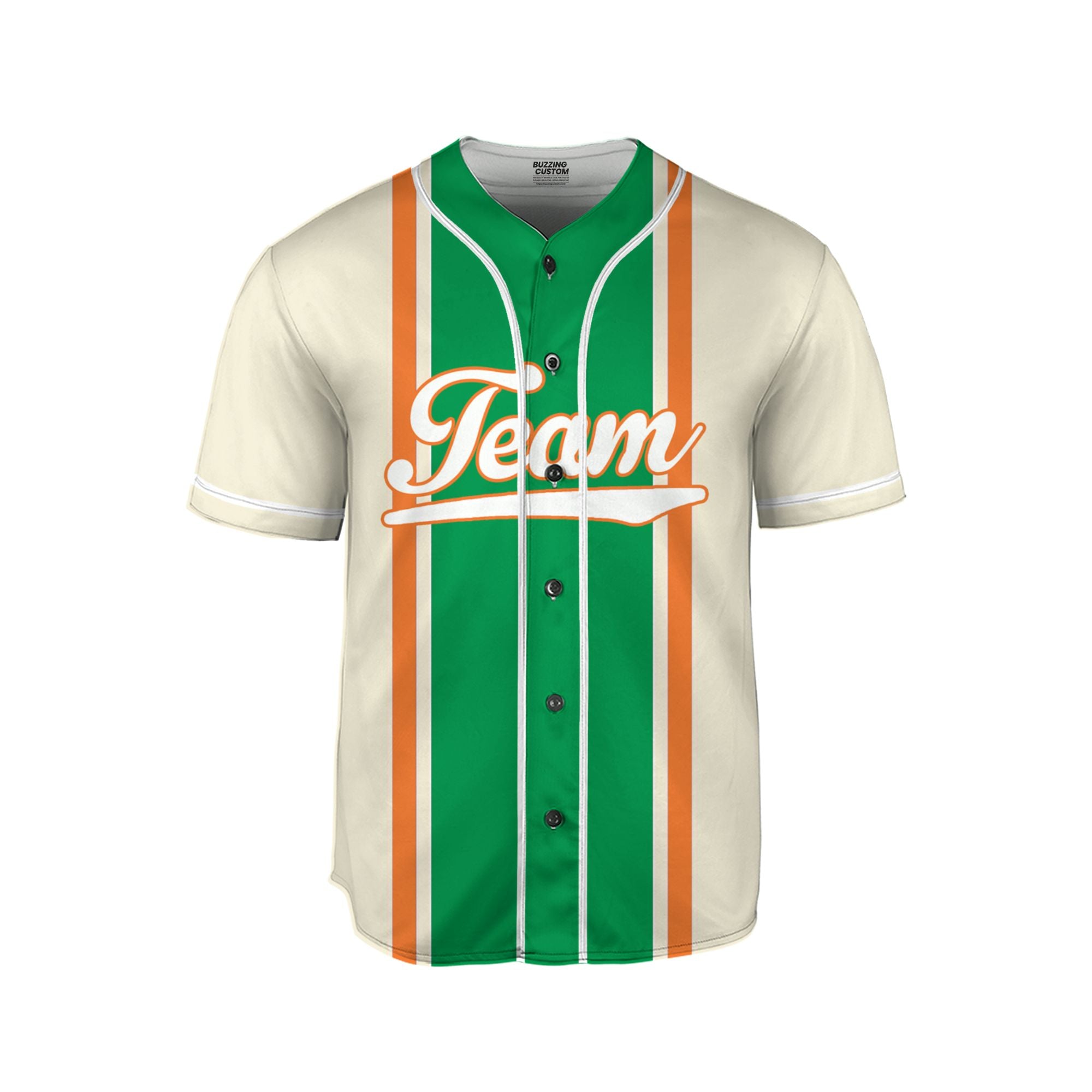 Custom Unisex White Green Orange St. Patrick&