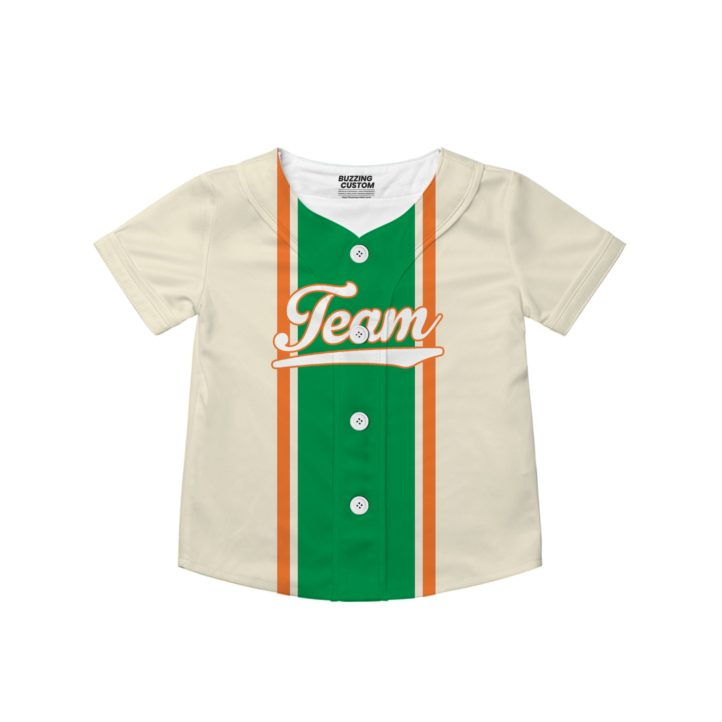Custom Unisex Orange Green White St. Patrick&