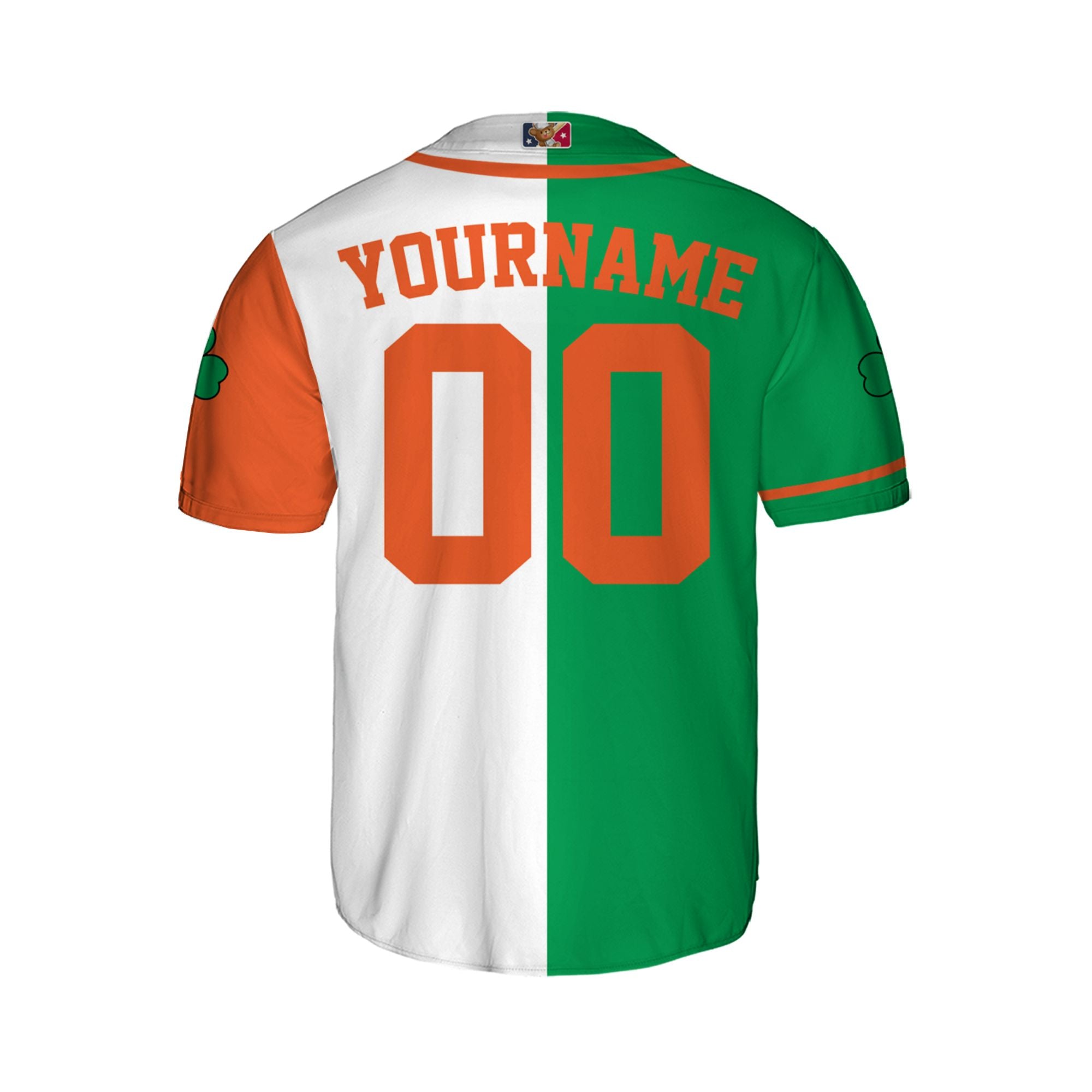 Custom Unisex Orange White Green St. Patrick&