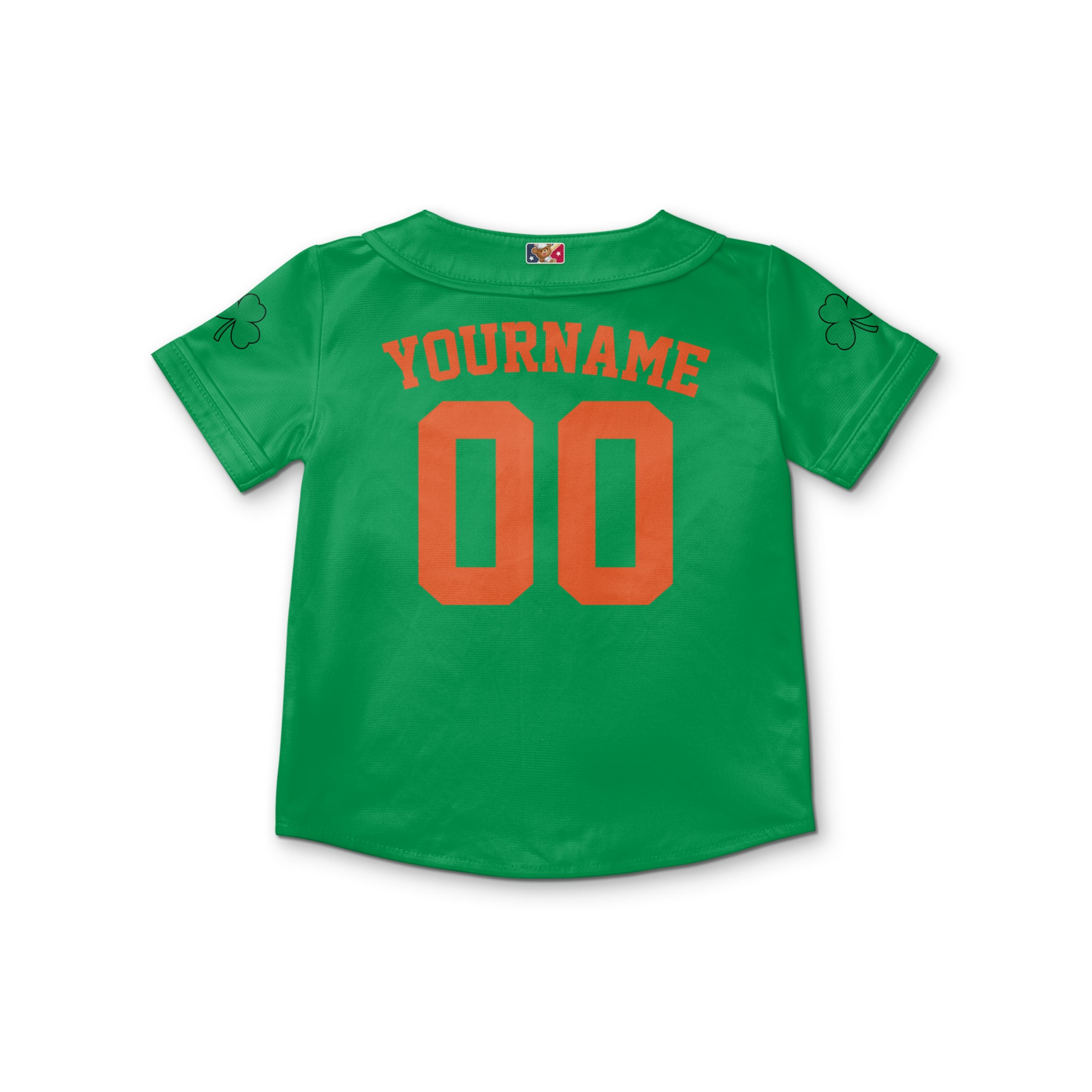 Custom Unisex Green Orange Text St. Patrick&