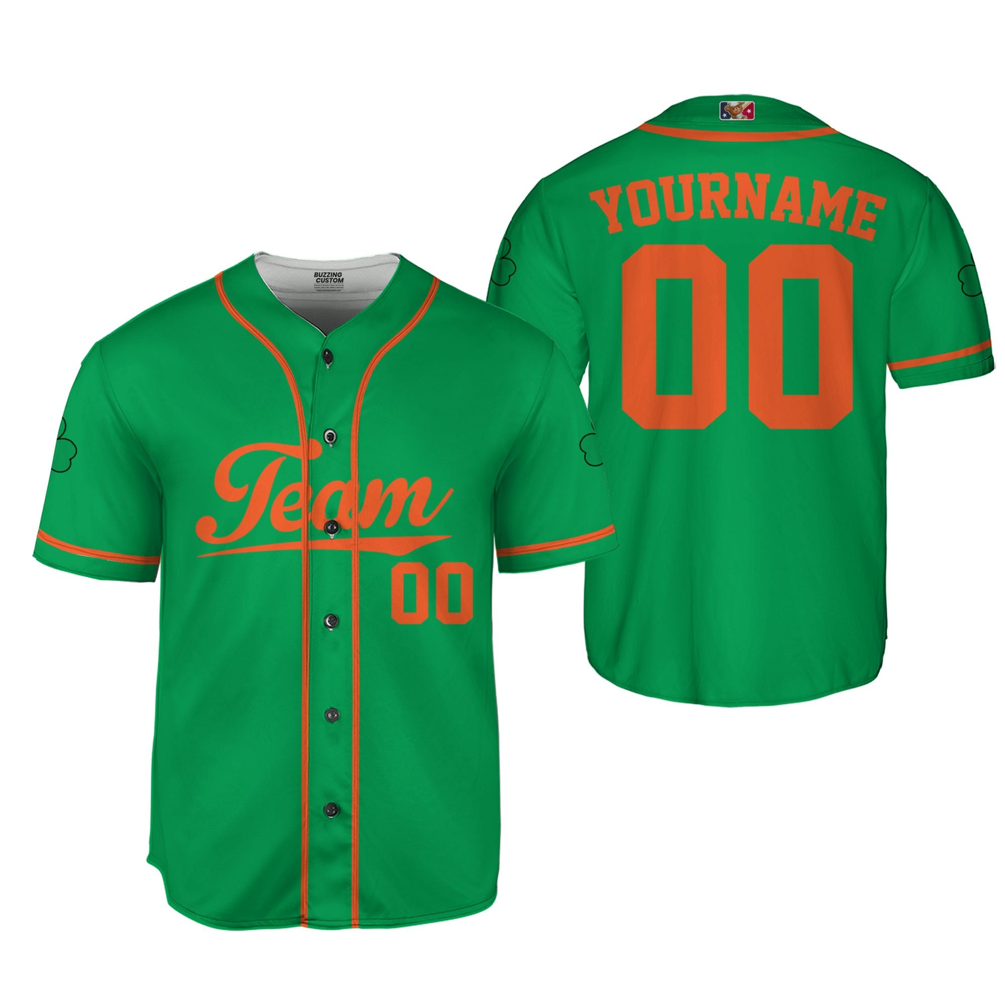 Custom Unisex Green Orange St. Patrick&