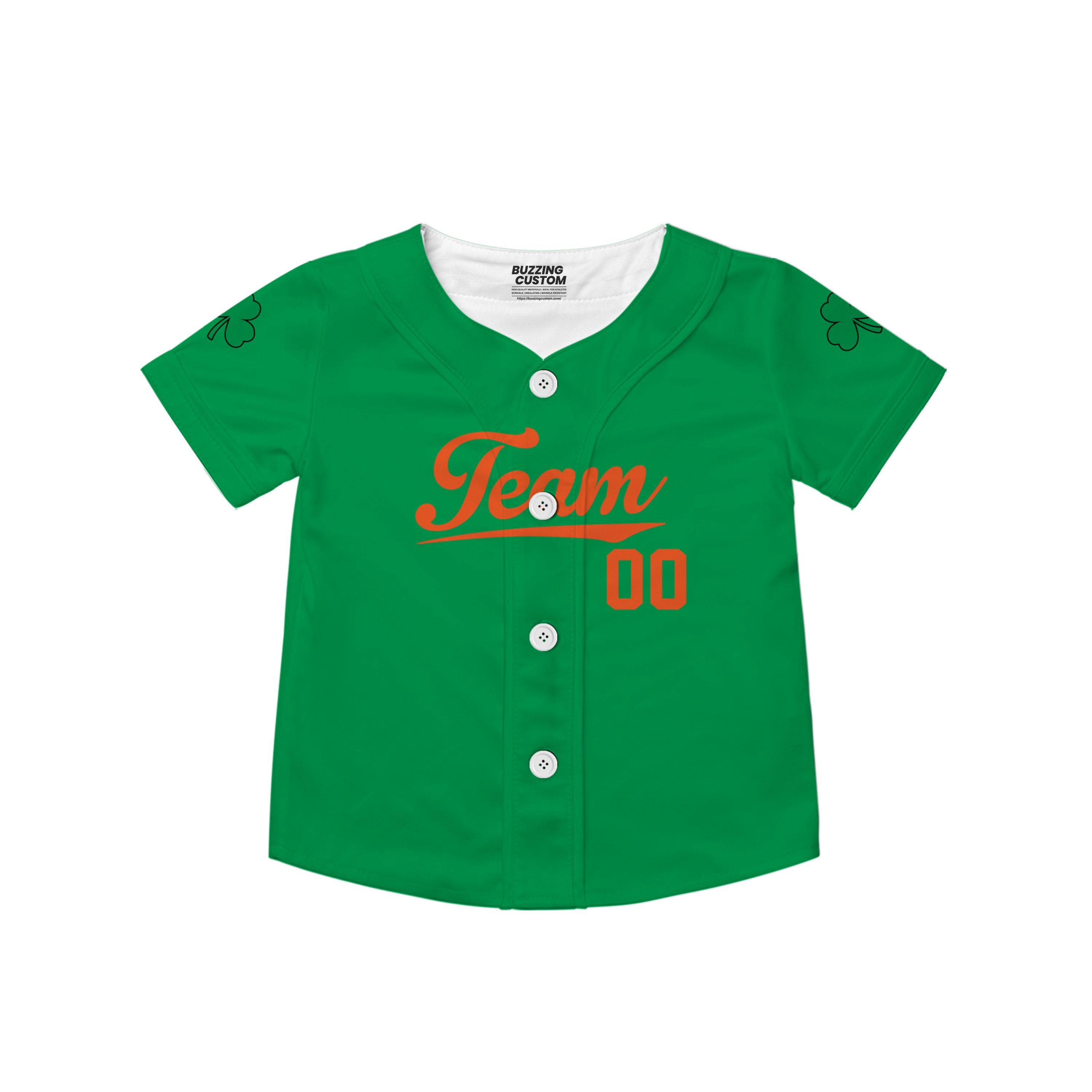 Custom Unisex Green Orange Text St. Patrick&