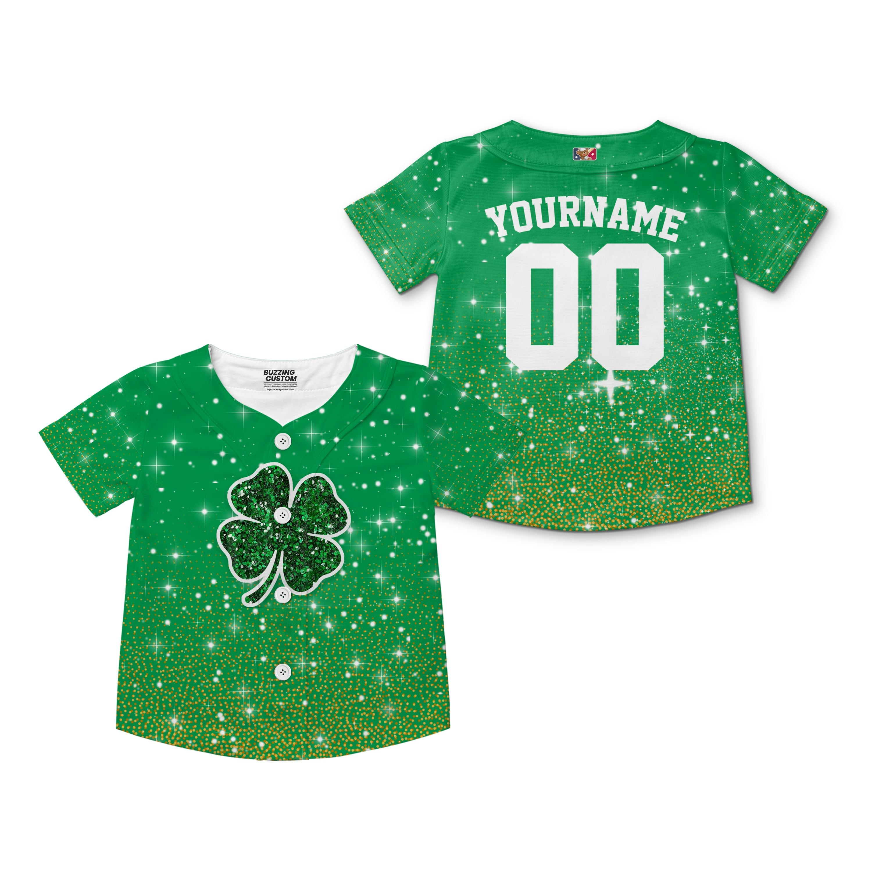 Custom Unisex Green Spakle St. Patrick&
