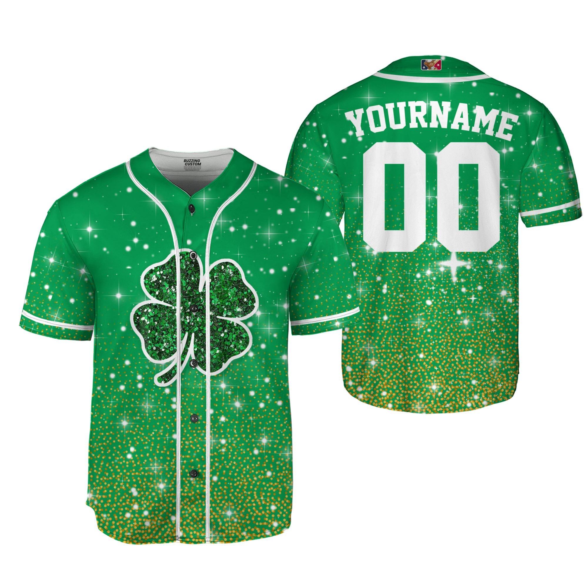 Custom Unisex Green Spakle St. Patrick&