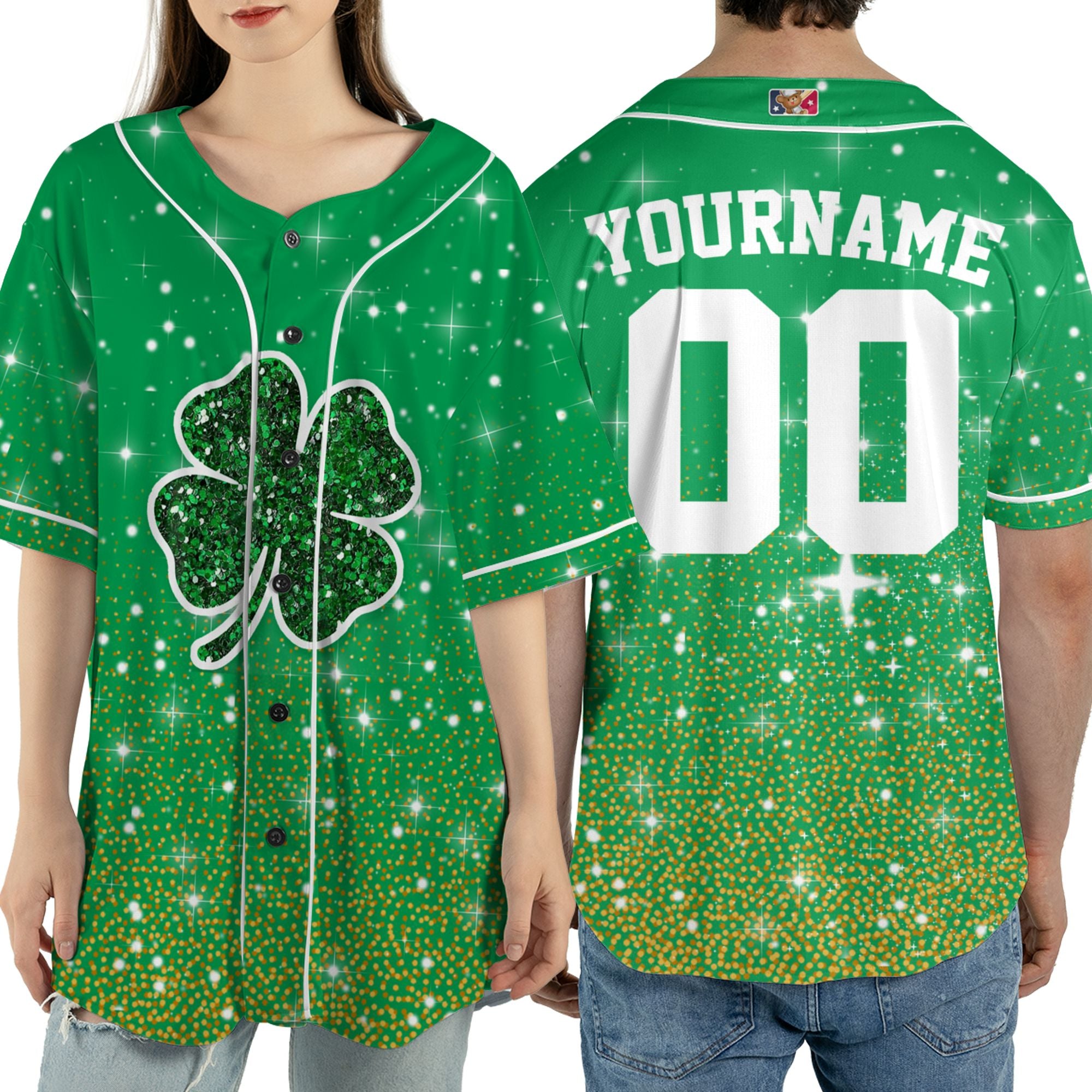 Custom Unisex Green Spakle St. Patrick&