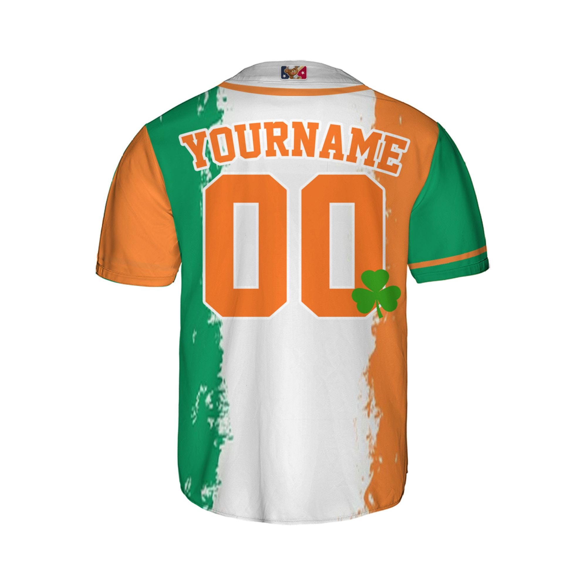 Custom Unisex Orange Green White St. Patrick&