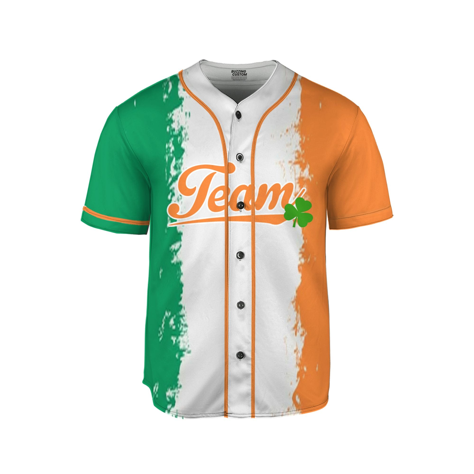 Custom Unisex Orange Green White St. Patrick&