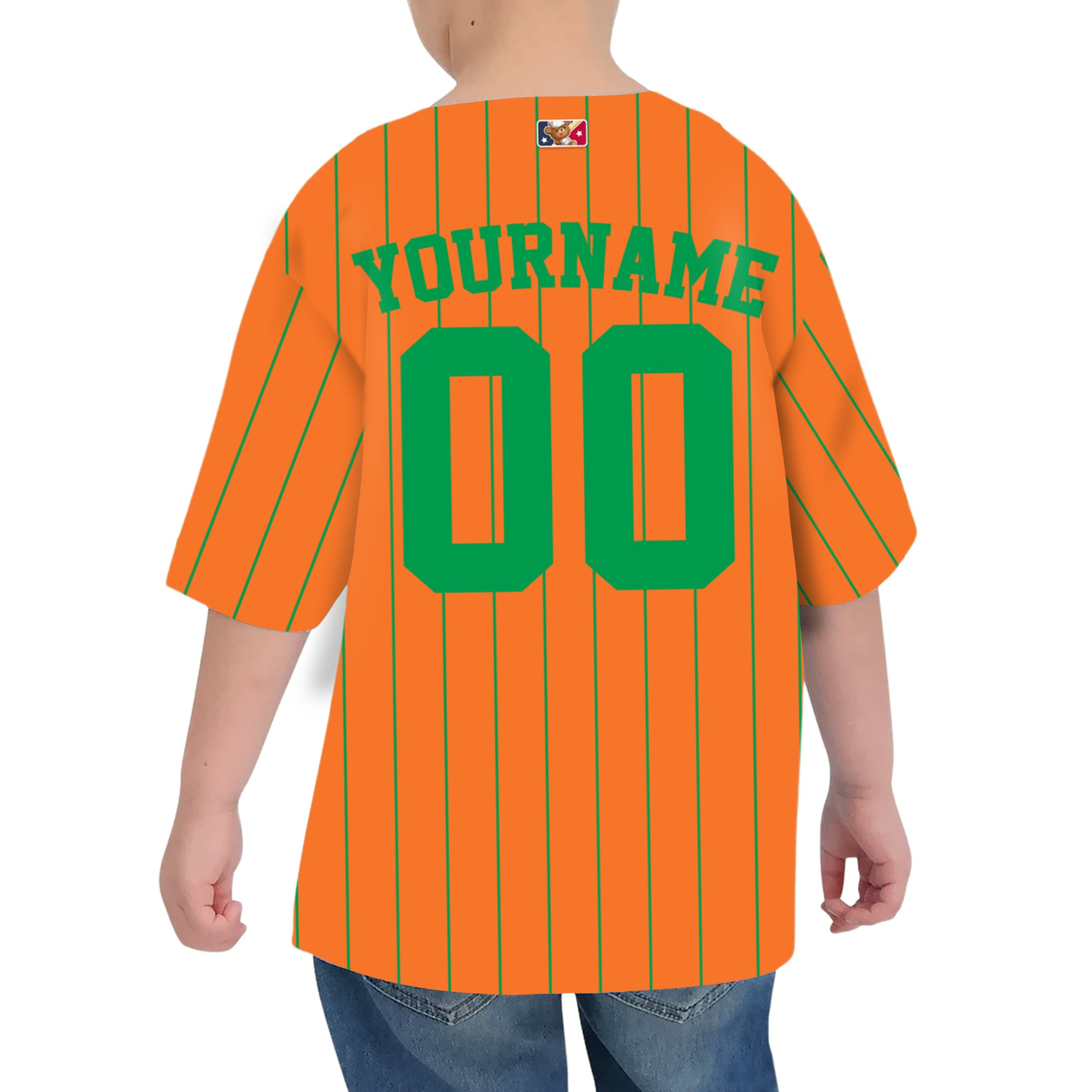 Custom Unisex Orange Green Stripe St. Patrick&