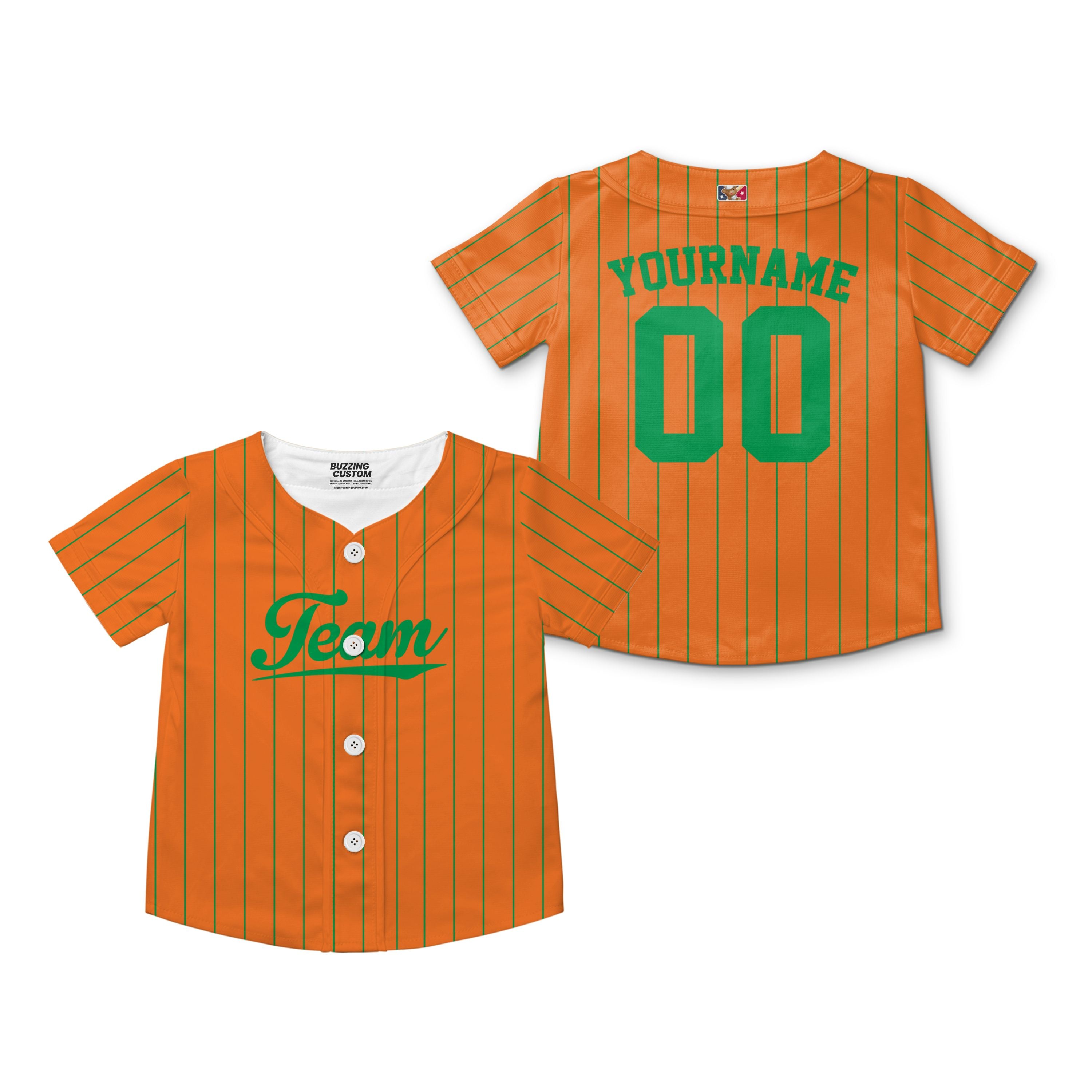 Custom Unisex Orange Green Stripe St. Patrick&