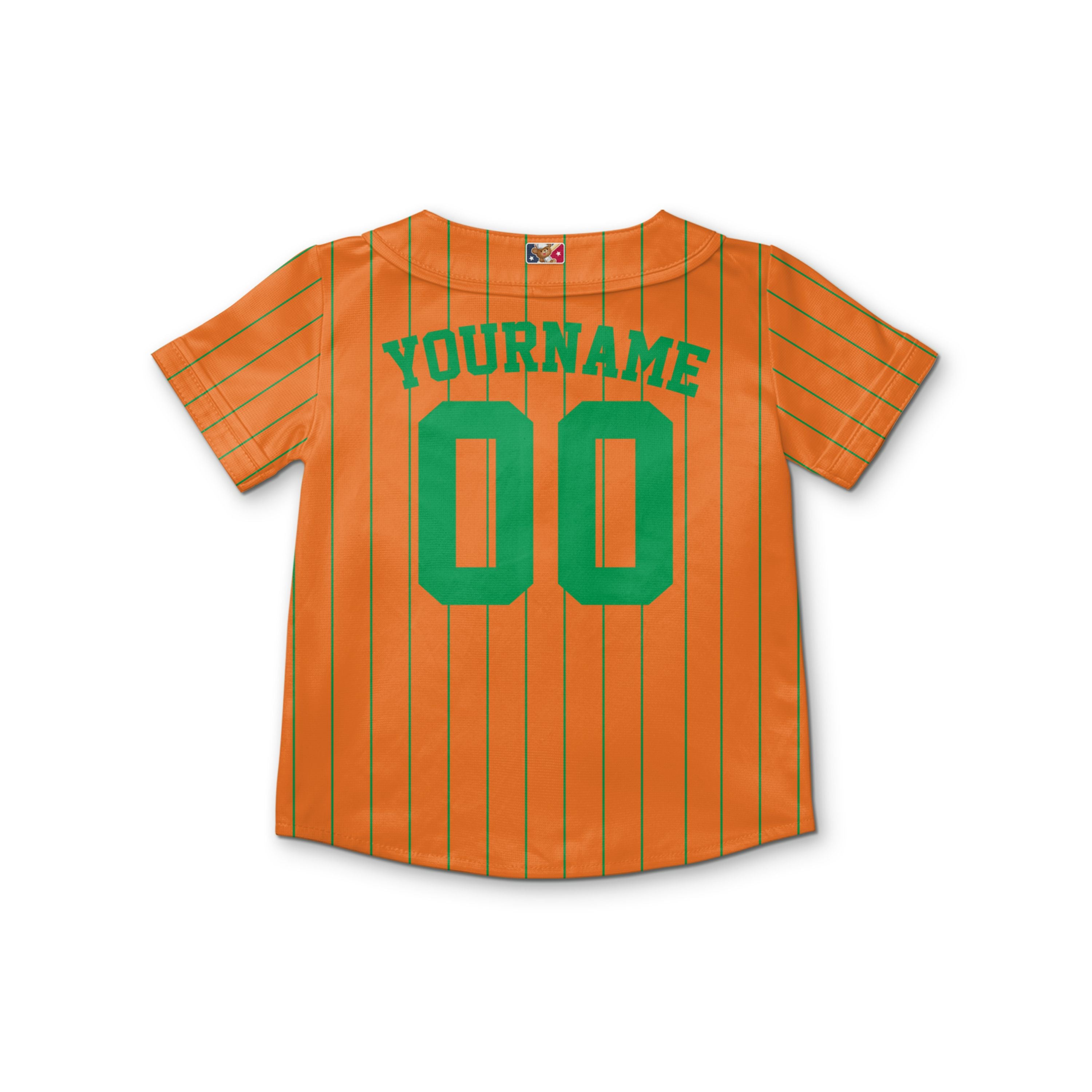 Custom Unisex Orange Green Stripe St. Patrick&