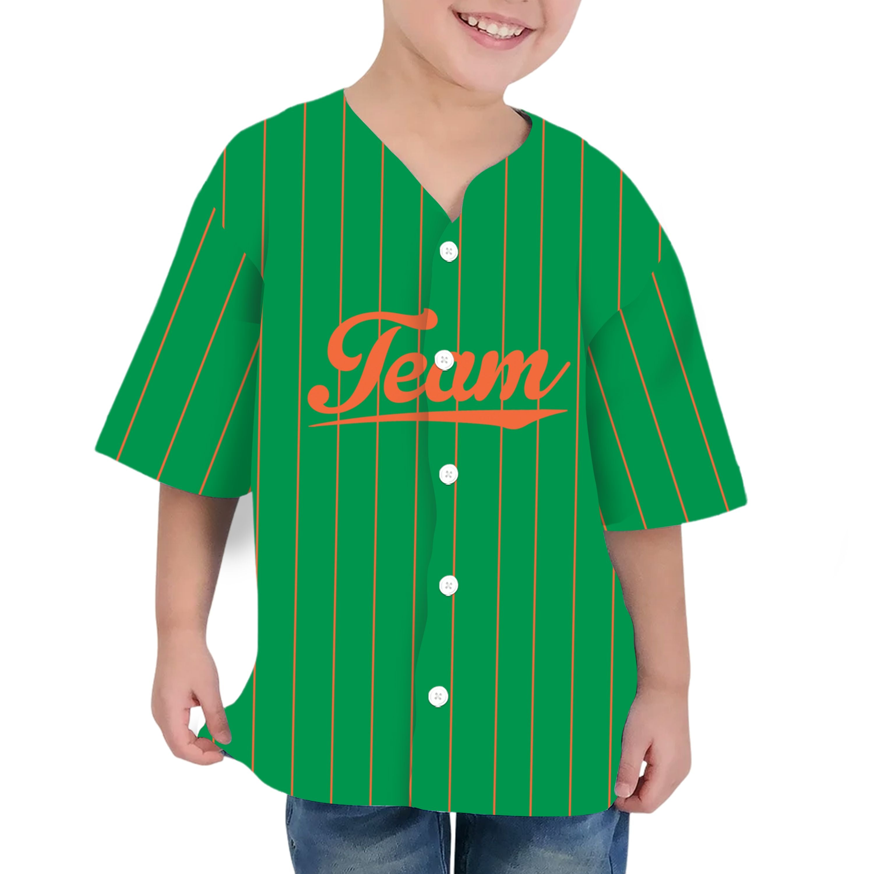 Custom Unisex Green Orange Stripe St. Patrick&