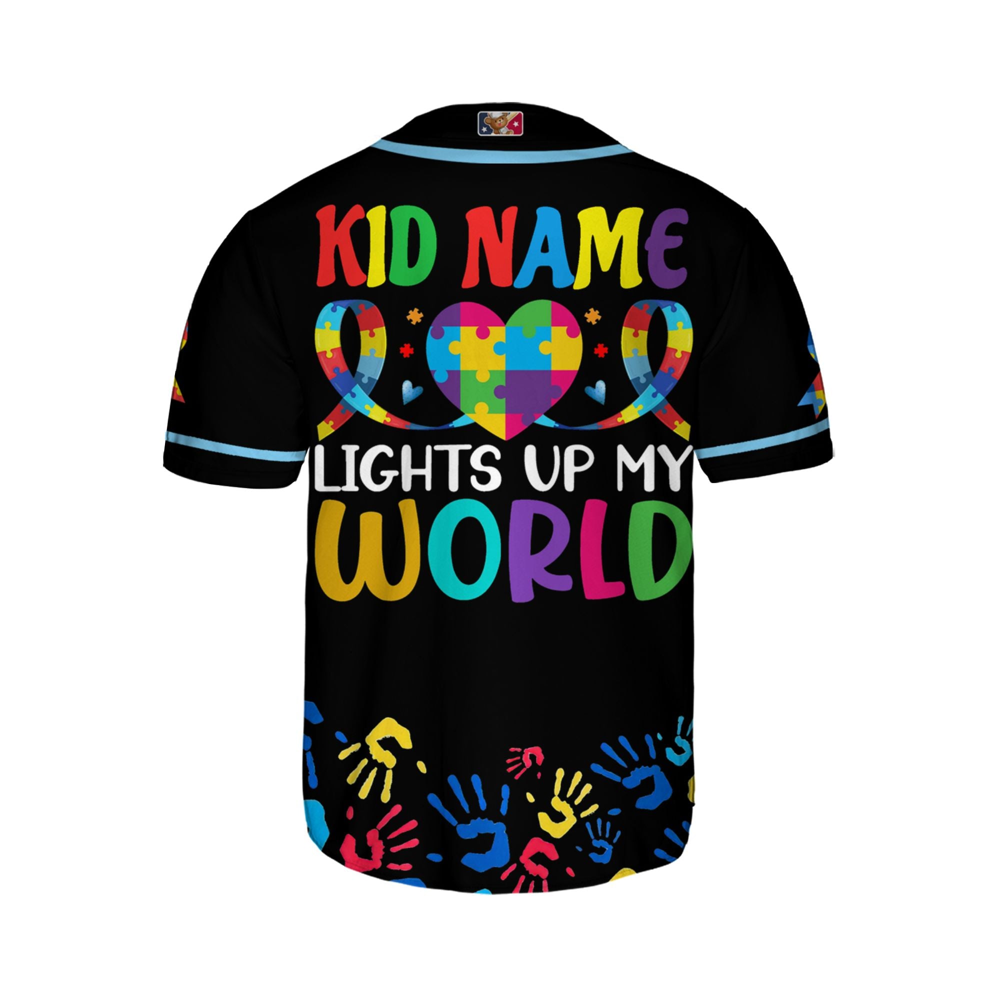 Custom Austism Dad Black Baseball Jersey Custom Motivational Gift For Him And Her TKB68