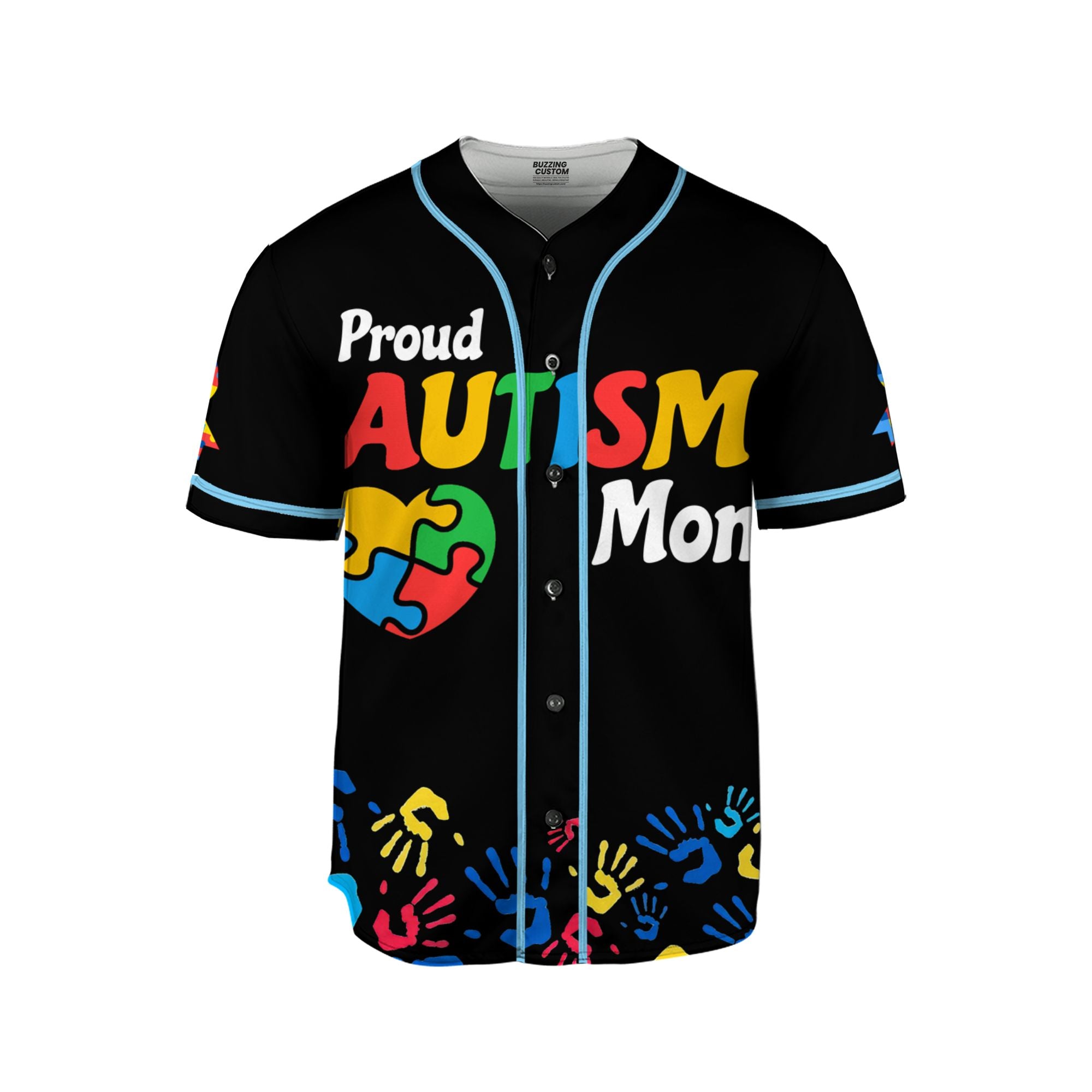 Custom Austism Mom Black Baseball Jersey Custom Motivational Gift For Him And Her TKB68