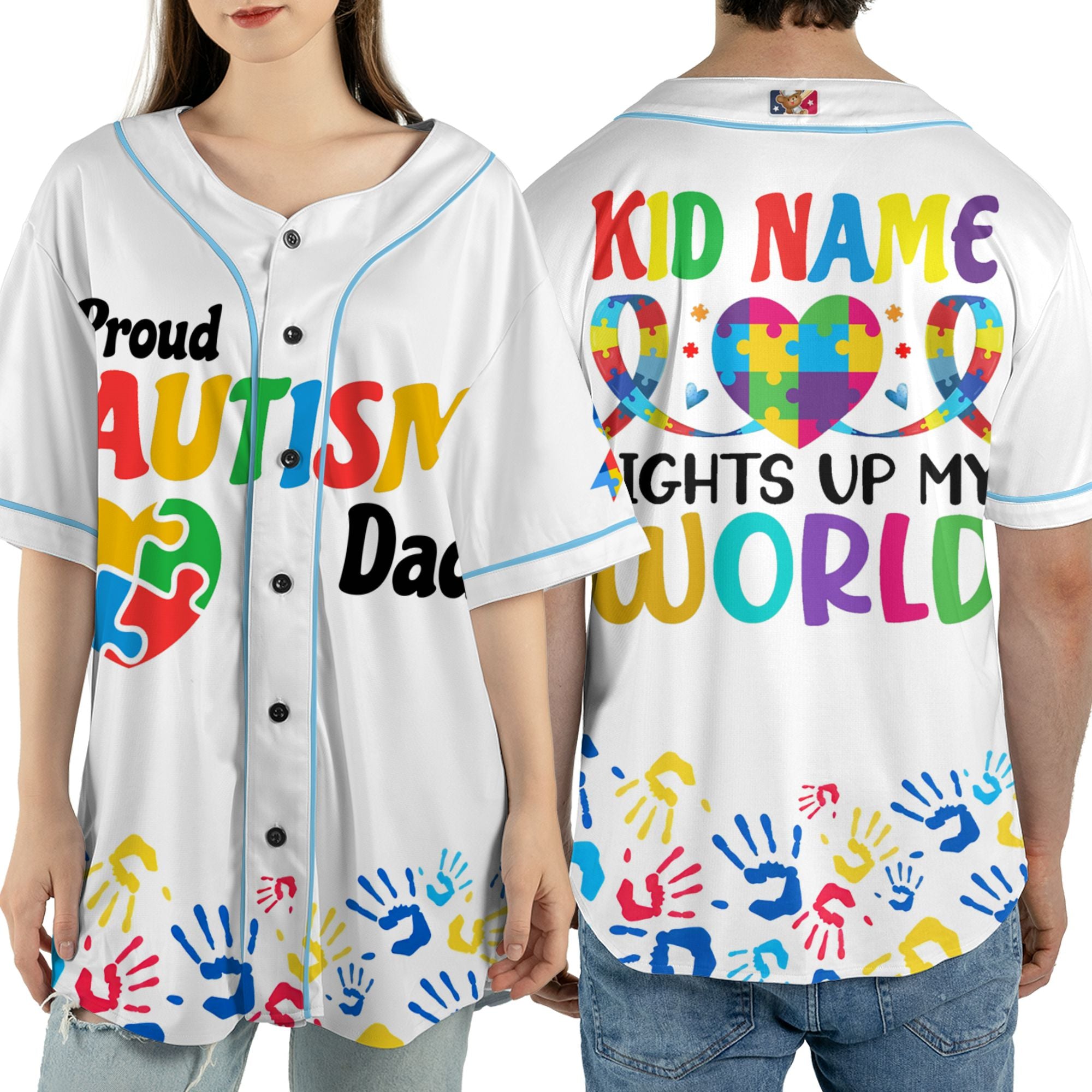 Custom Dad White Baseball Jersey Custom Motivational Gift For Him And Her TKB68