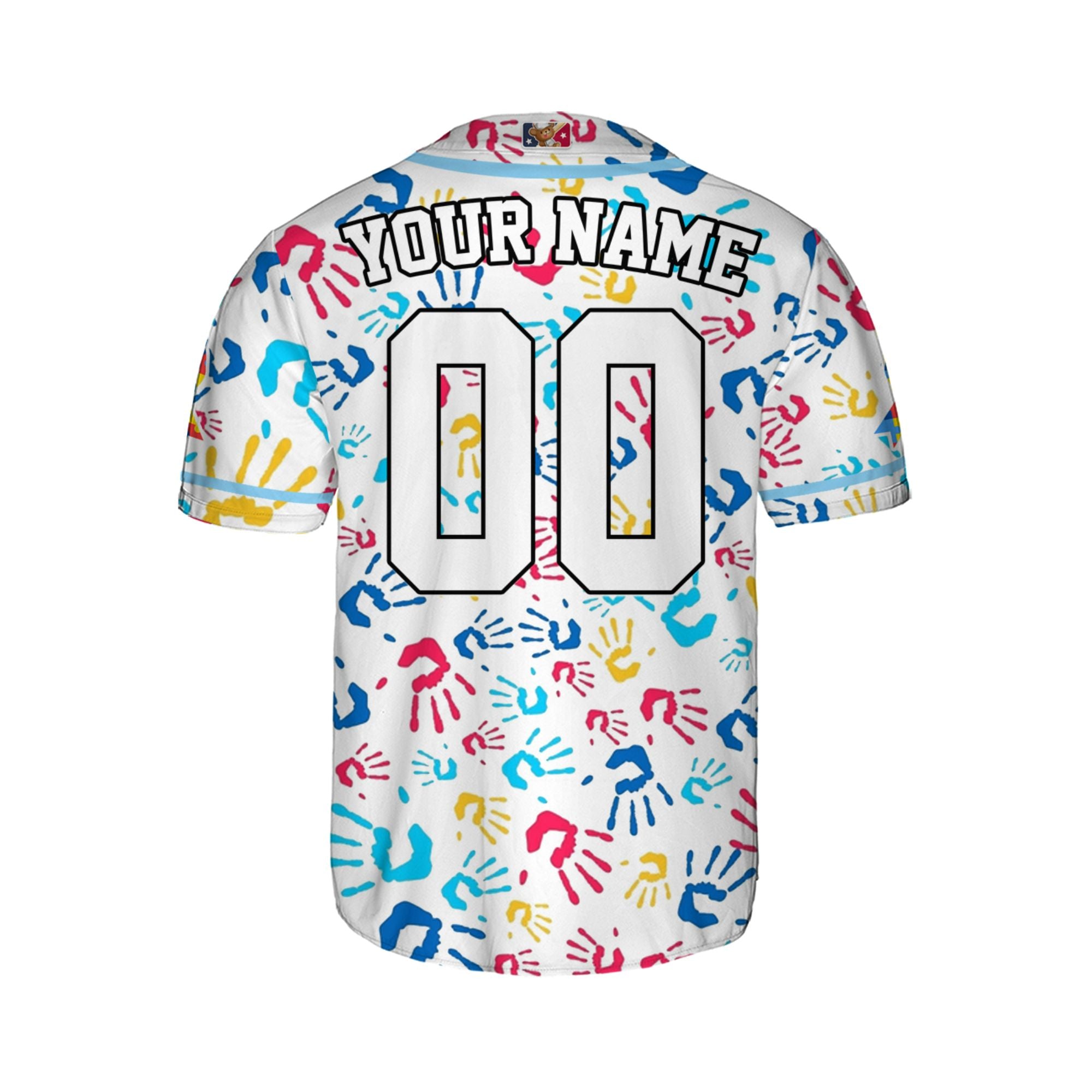Custom Hand Autism Baseball Jersey Custom Motivational Gift For Him And Her TKb67