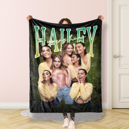 Custom Bootleg Rap Blanket, Custom Your Girlfriend Boyfriend Vintage Graphic 90s Blanket, Photo Blanket, CUSTOM Your Own Bootleg Idea Here 1812166937