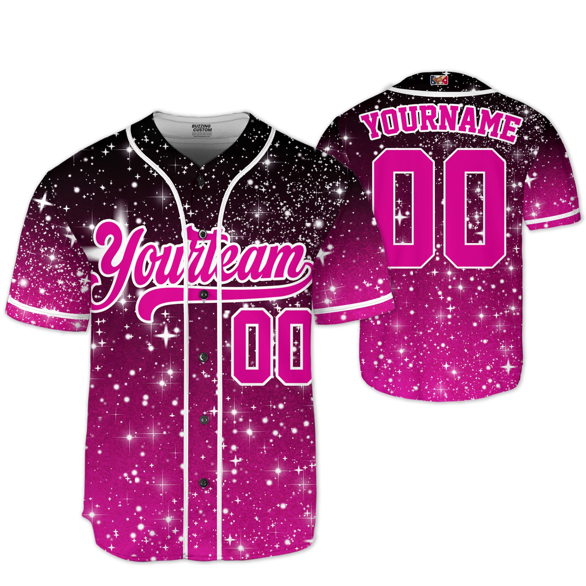 custom-amazing-glitter-star-gradient-black-pink-baseball-jersey-i1-2847