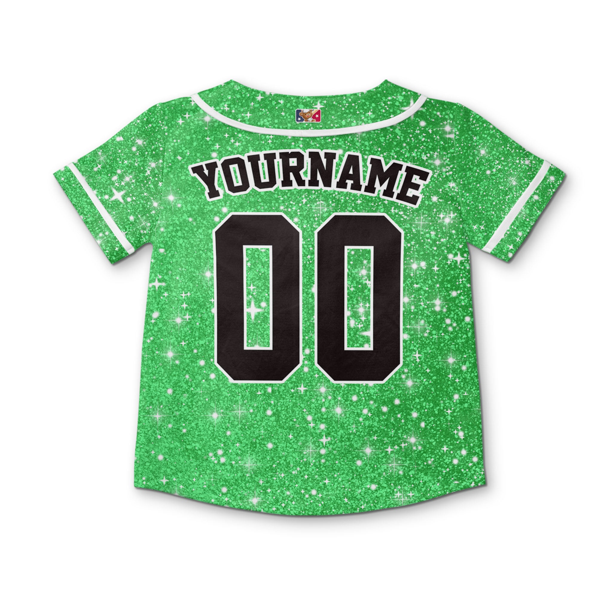 custom-amazing-glitter-star-simple-green-baseball-jersey-9497