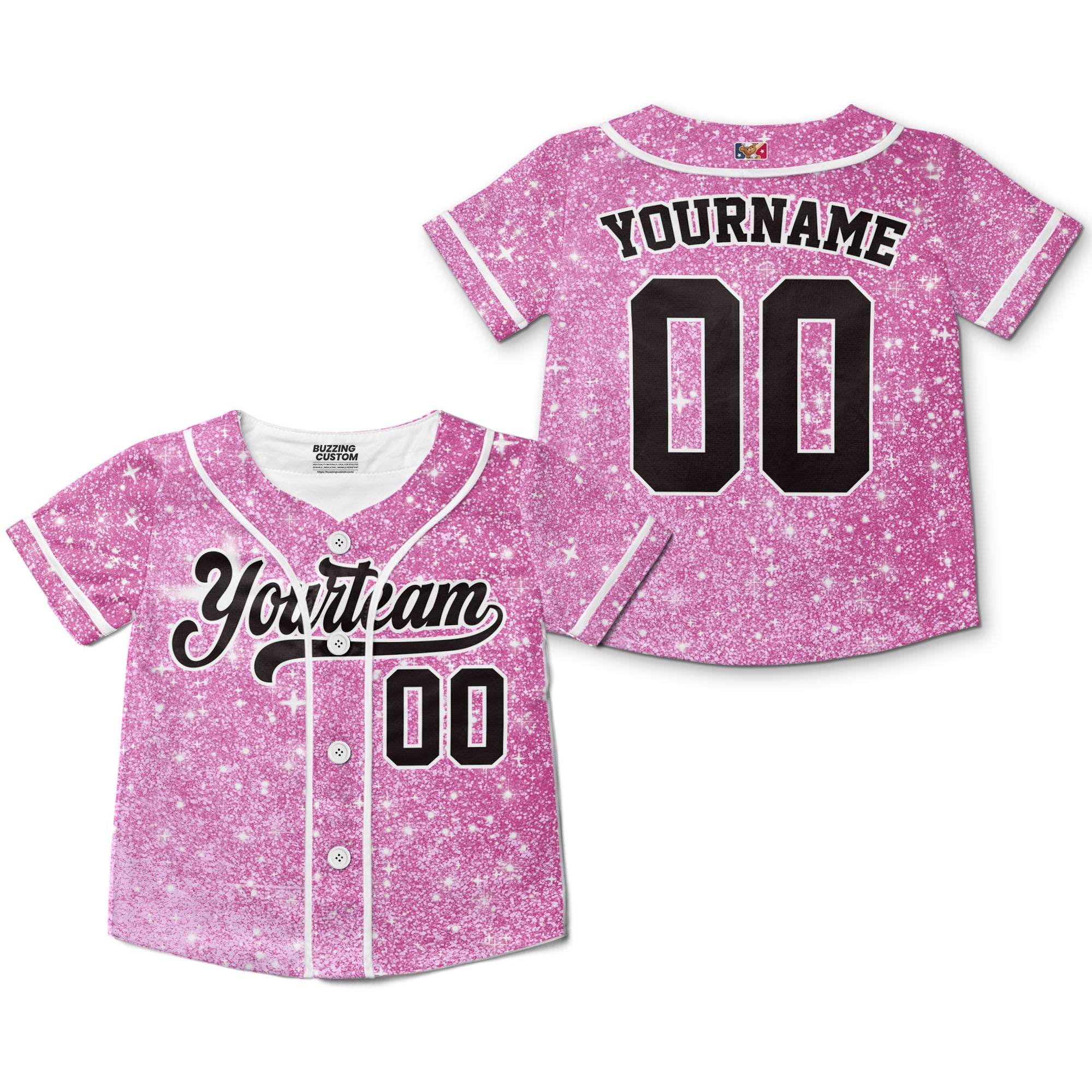 custom-amazing-glitter-star-simple-pink-baseball-jersey-6894