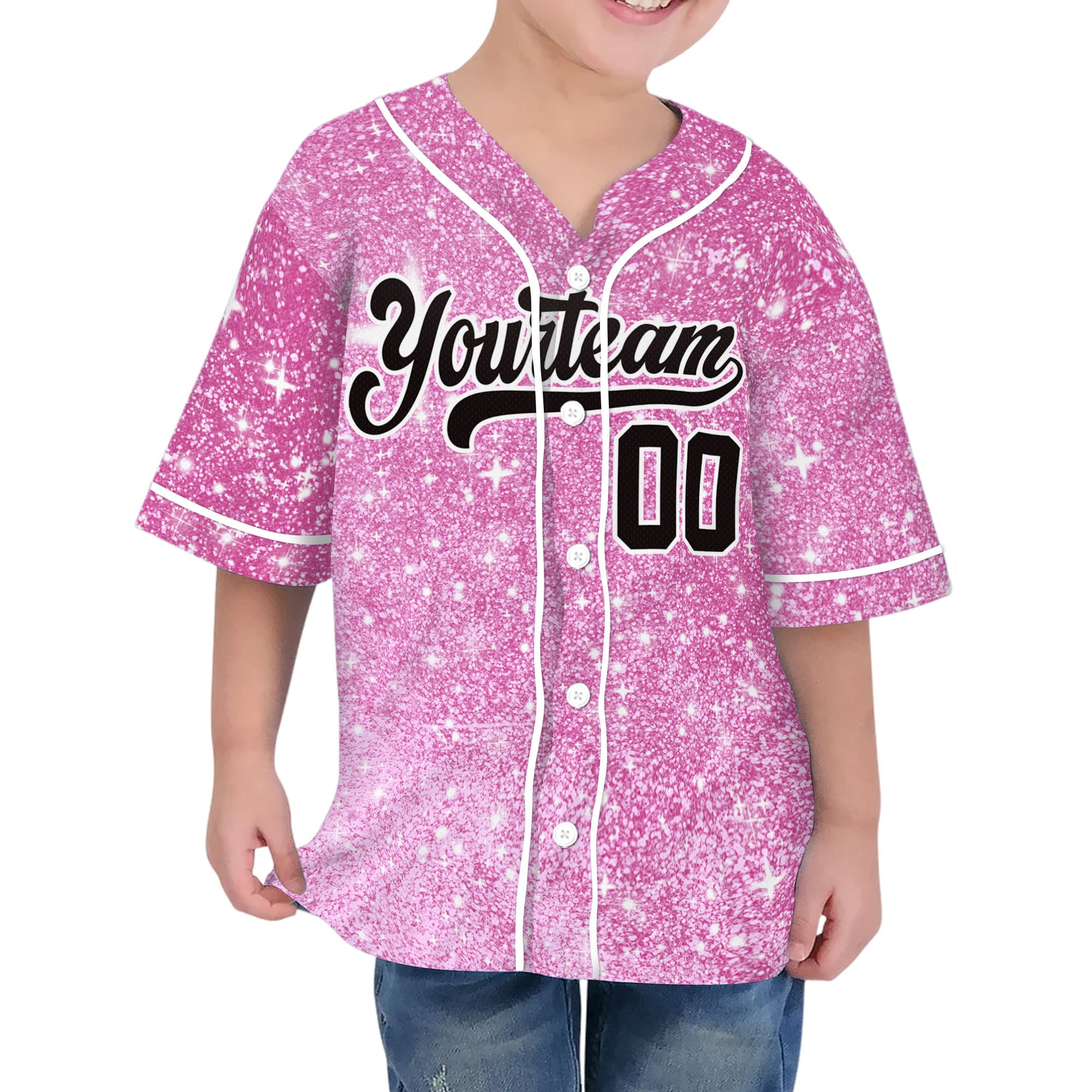 custom-amazing-glitter-star-simple-pink-baseball-jersey-6894