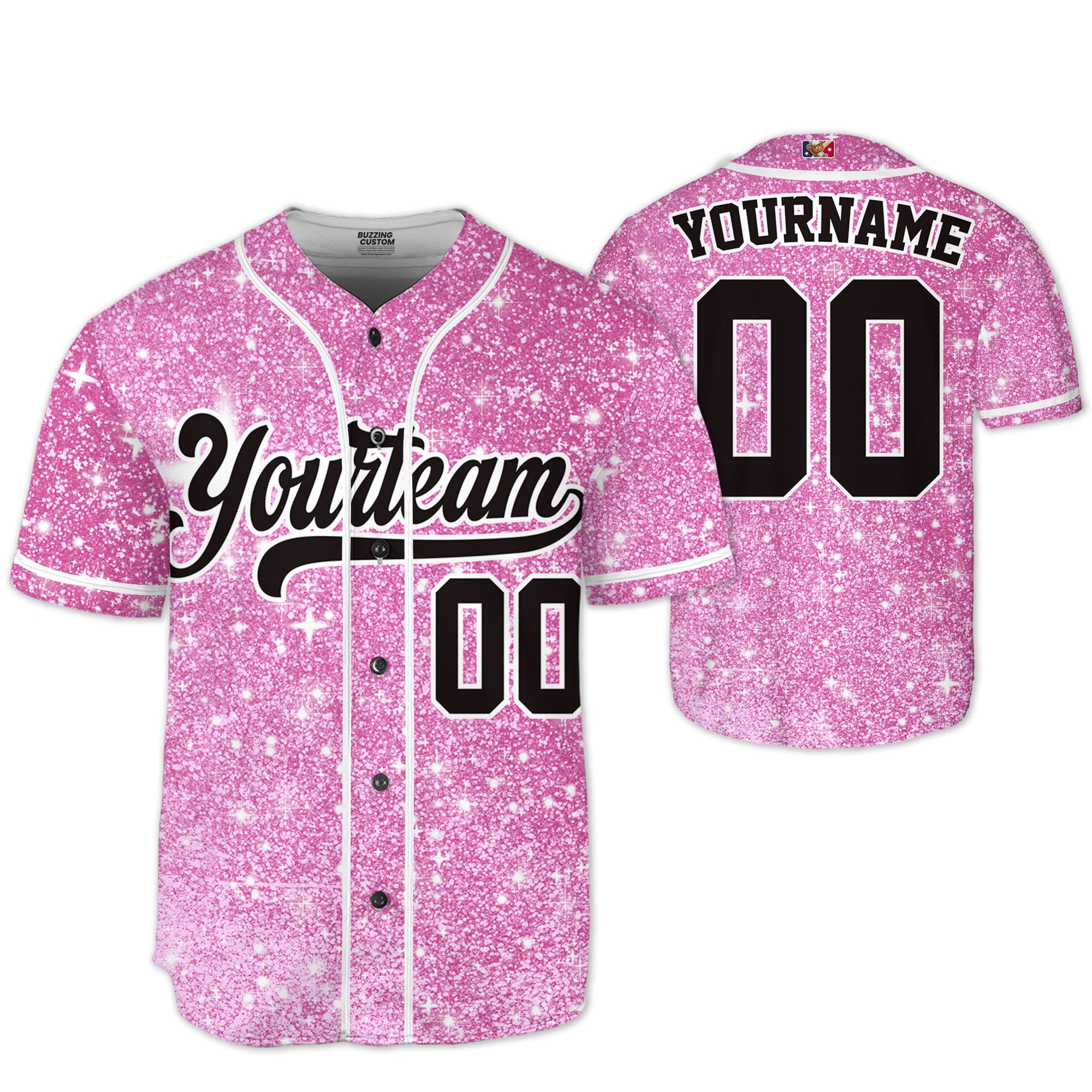 custom-amazing-glitter-star-simple-pink-baseball-jersey-6894