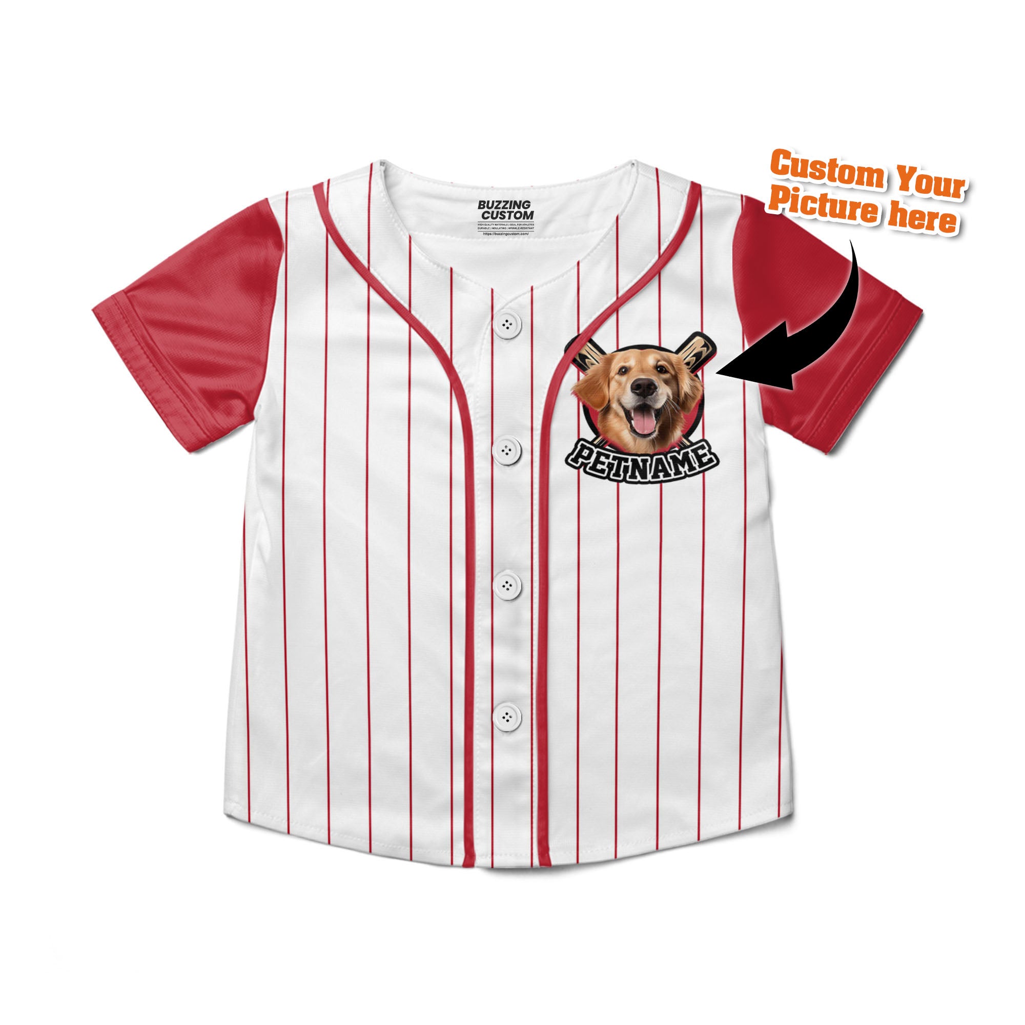 custom-baseball-jersey-with-your-pet-colorful-arm-red-pa03-1098