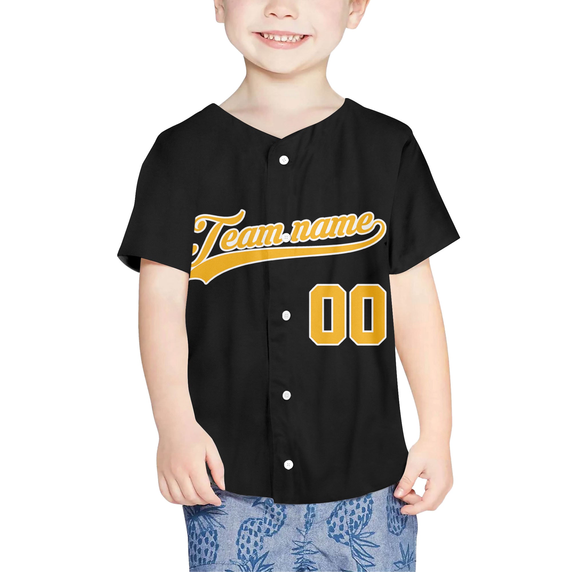 Custom-Black-Yellow-Baseball-Jersey