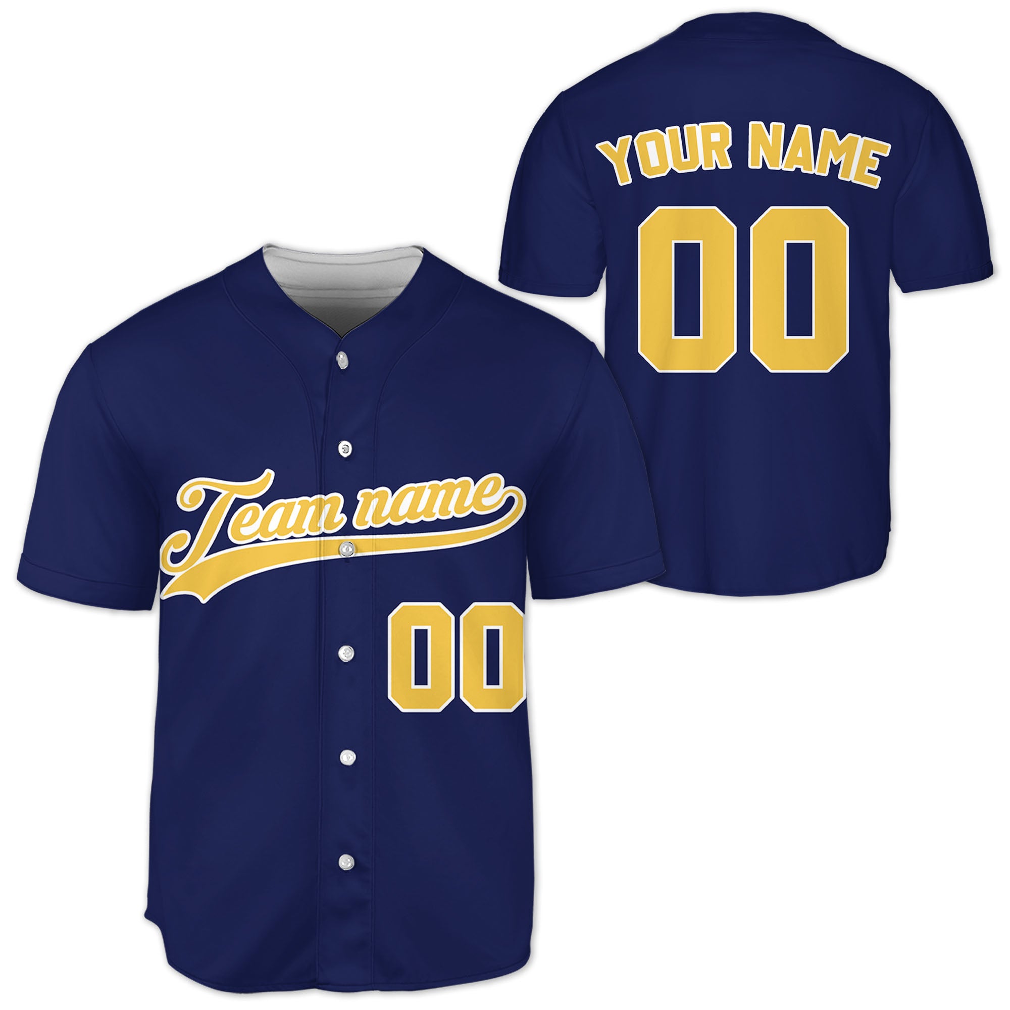 Custom-Blue-Yellow-Baseball-Jersey