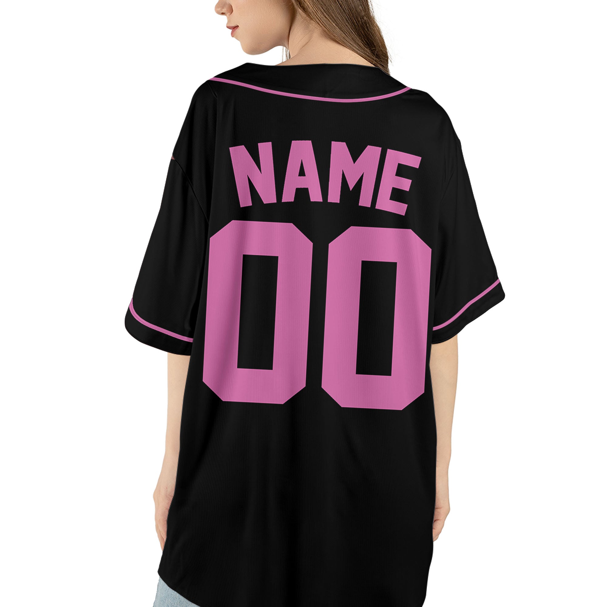 Custom-Colors-Baseball-Jersey-Sports-Team-Personalized-Text-And-Number-Pink
