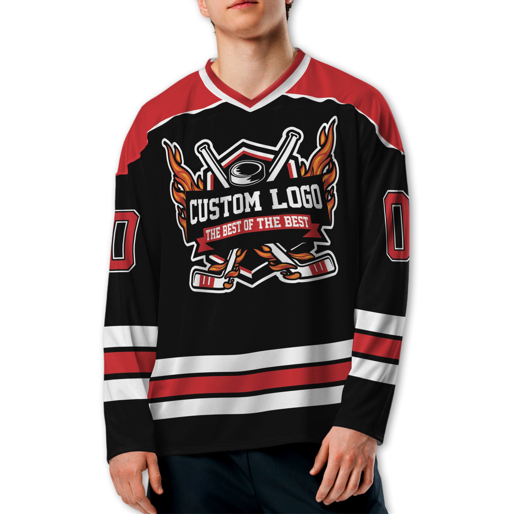custom-cool-amateur-team-up-hockey-jersey-black-and-red-i3-5442