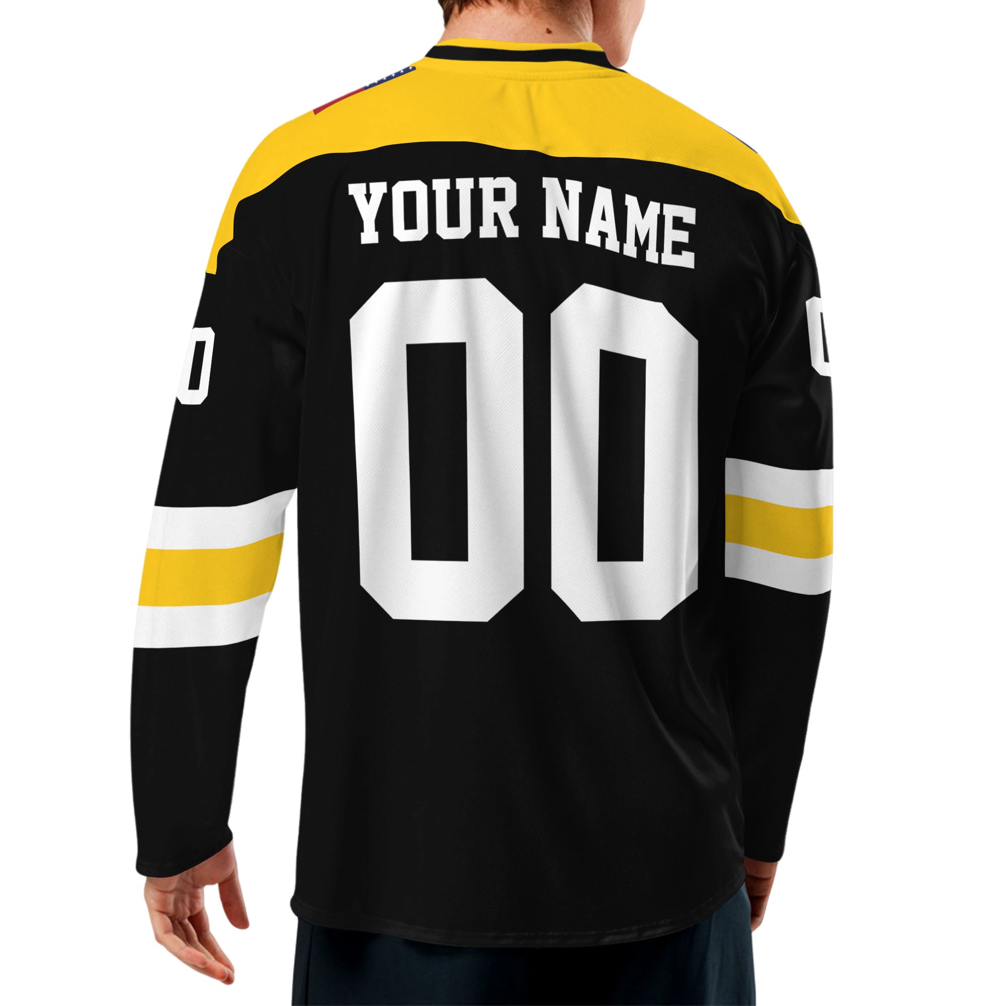 Custom-Famous-Reaper-Hockey-Team-Brown-Bears-Black-and-Yellow-I5