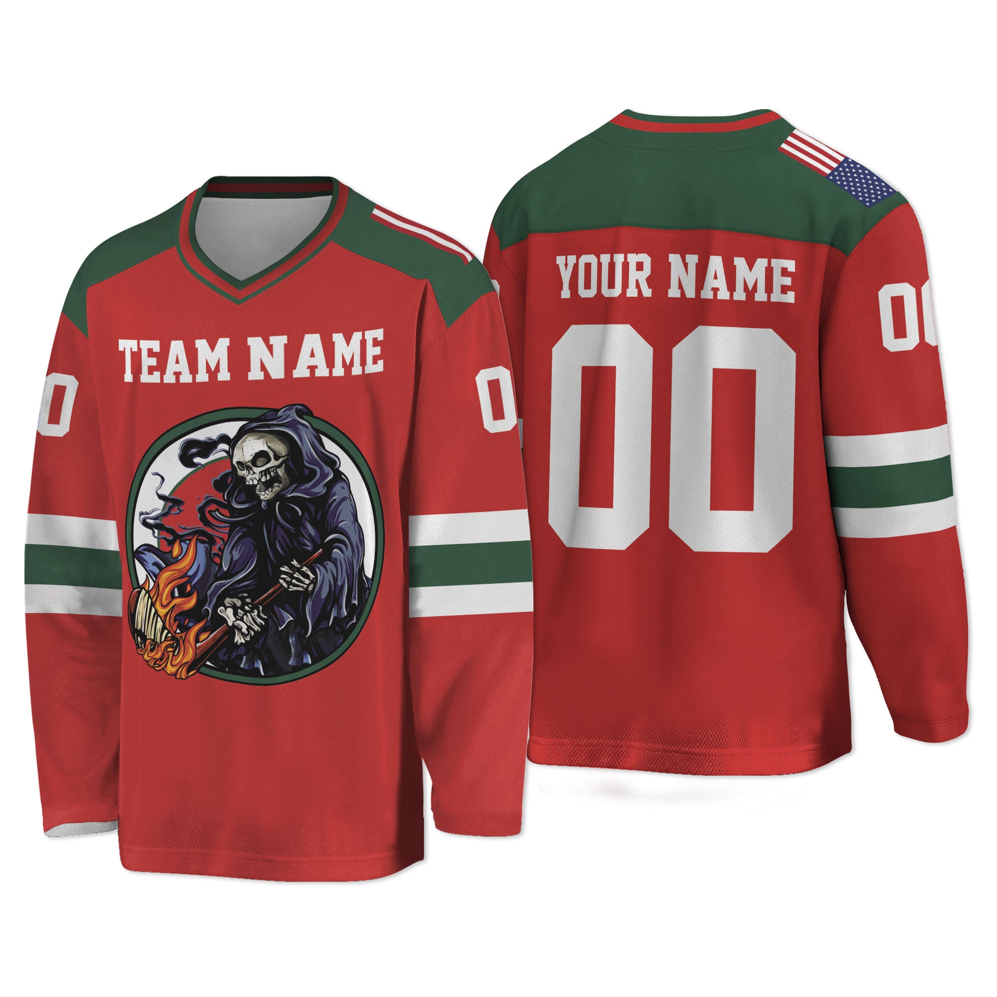 Custom-Famous-Reaper-Hockey-Team-Devil-Red-and-Green-I2