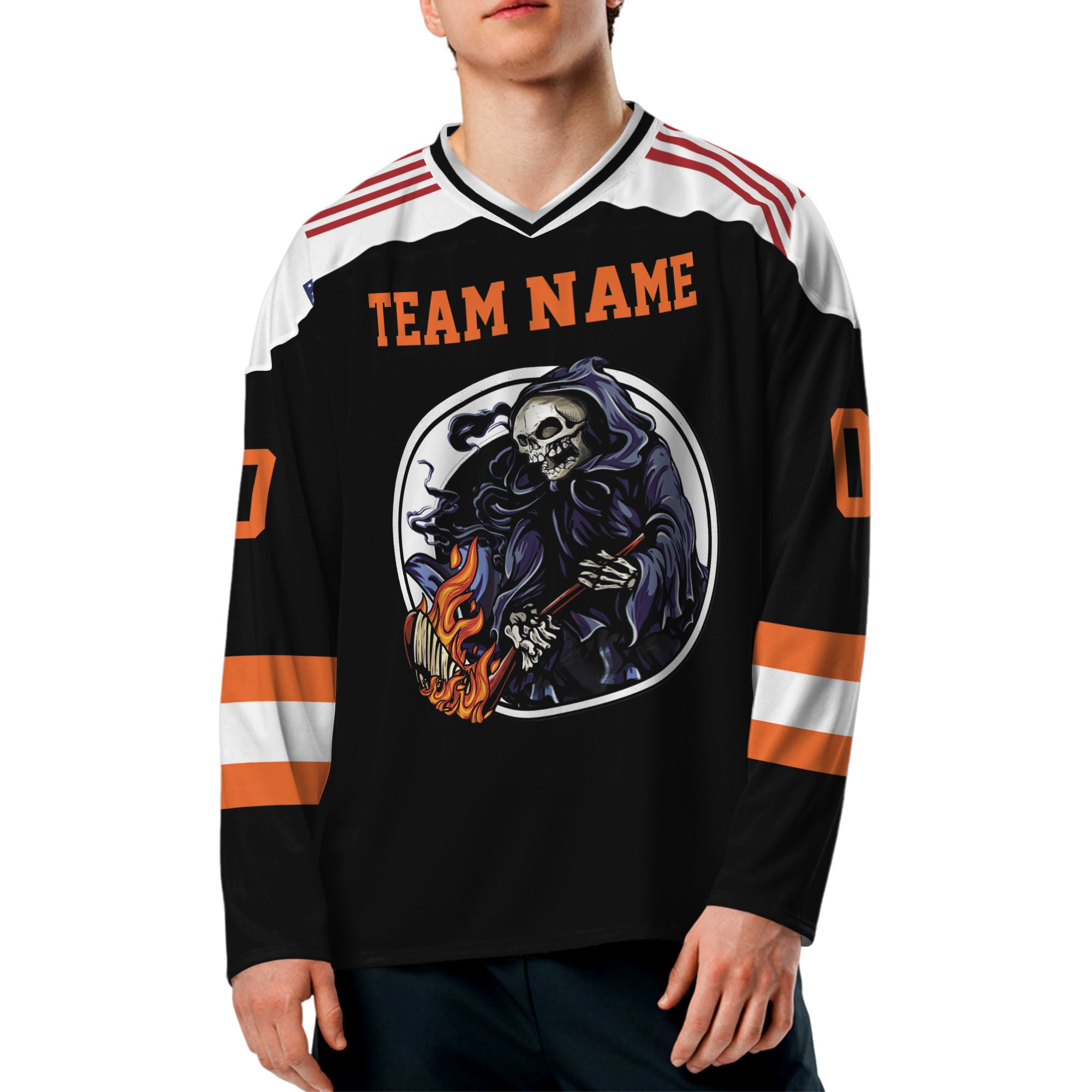 Custom-Famous-Reaper-Hockey-Team-FLyers-Black-and-Orange-I2