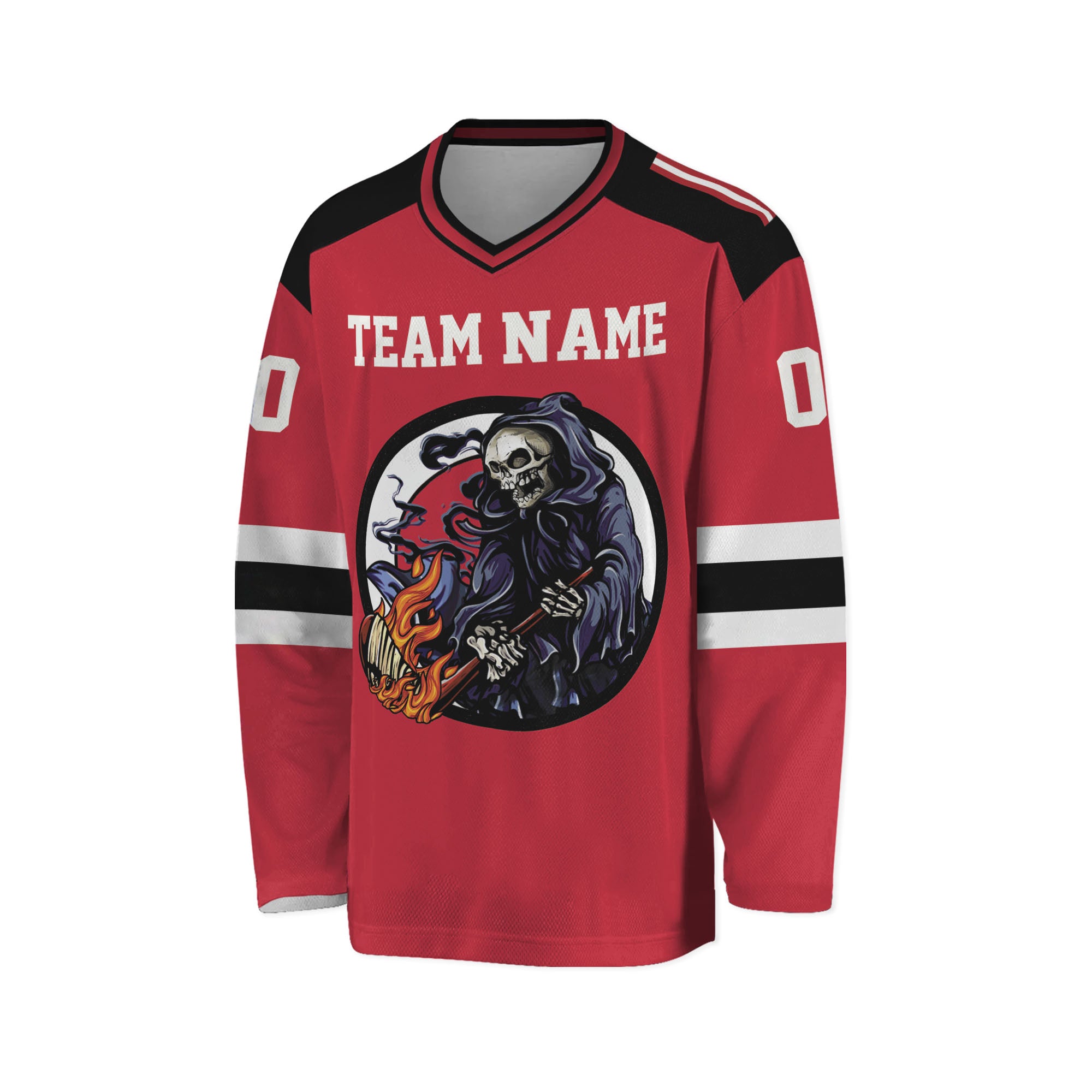 Custom-Famous-Reaper-Hockey-Team-Hurricanes-Red-and-Black-I2