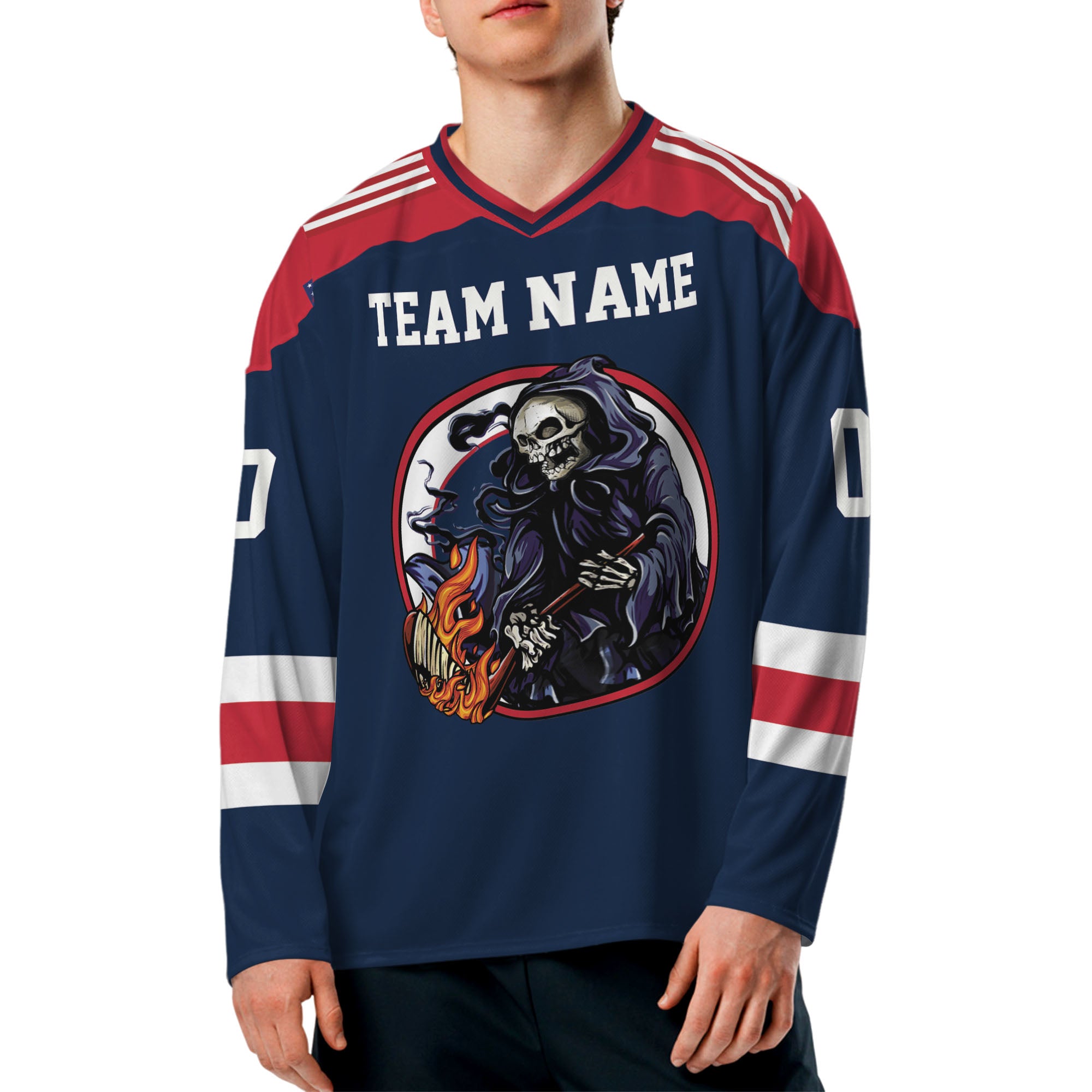 Custom-Famous-Reaper-Hockey-Team-Jets-Navy-and-Red-I2