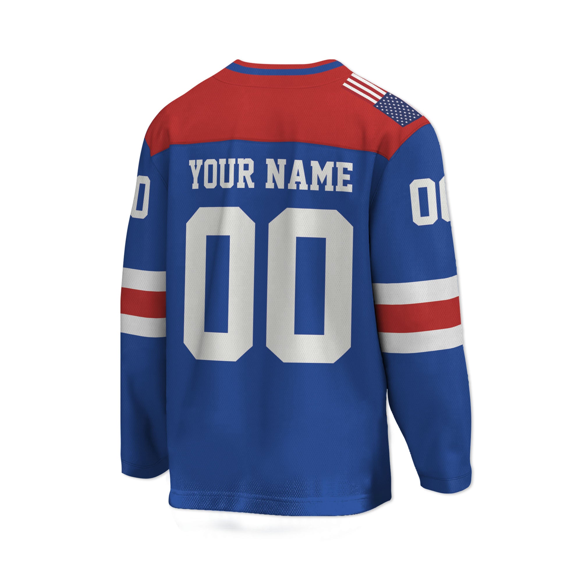 Custom-Famous-Reaper-Hockey-Team-Rangers-Blue-and-Red-I2