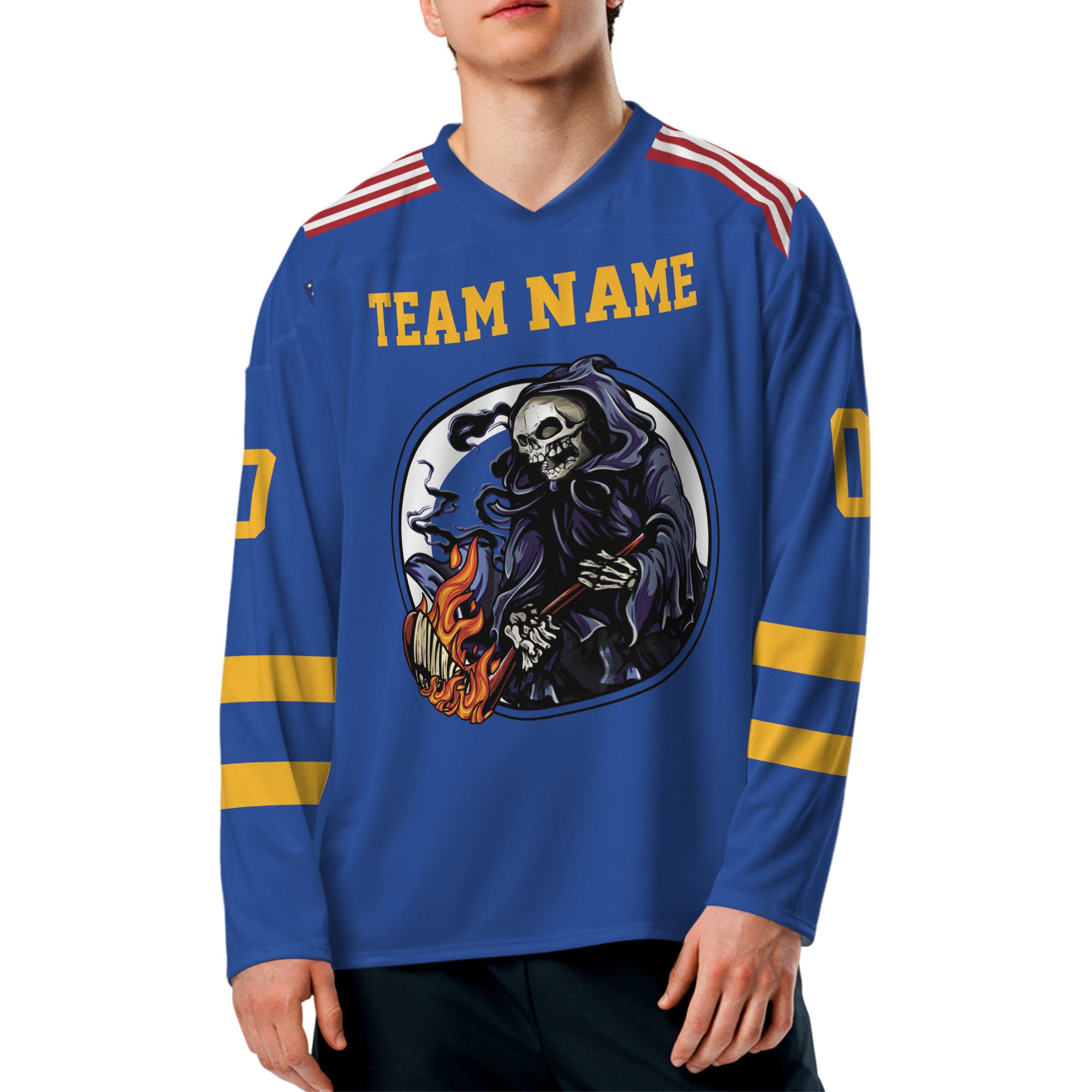 Custom-Famous-Reaper-Hockey-Team-Sabre-Royal-Blue-I2
