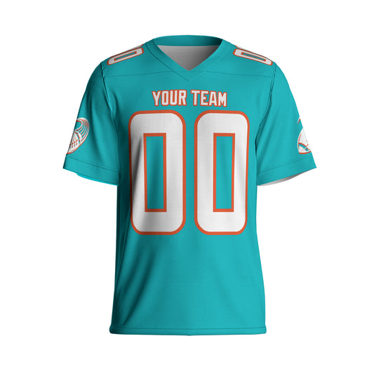 Custom-Famous-Team-Amazing-Star-Sport-Turquoise-Football-Jersey--I3